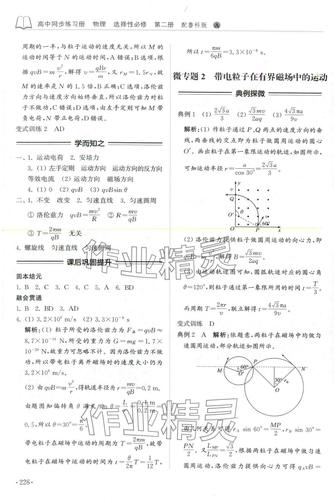 2025年同步練習冊山東科學技術出版社高中物理選擇性必修第二冊魯科版 第6頁