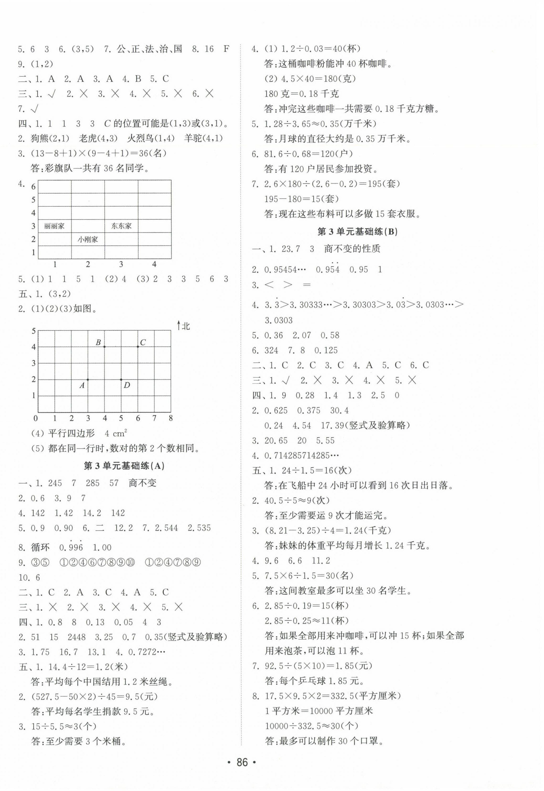 2024年金鑰匙試卷基礎(chǔ)練五年級(jí)數(shù)學(xué)上冊(cè)人教版 第2頁(yè)