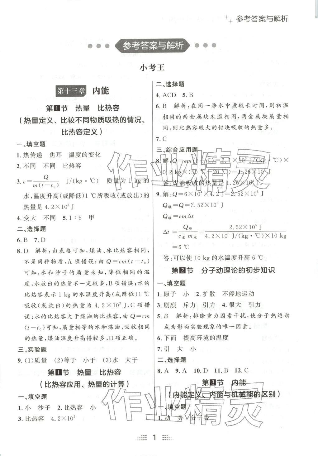 2025年点石成金金牌夺冠九年级物理全一册人教版辽宁专版&nbsp;第1页