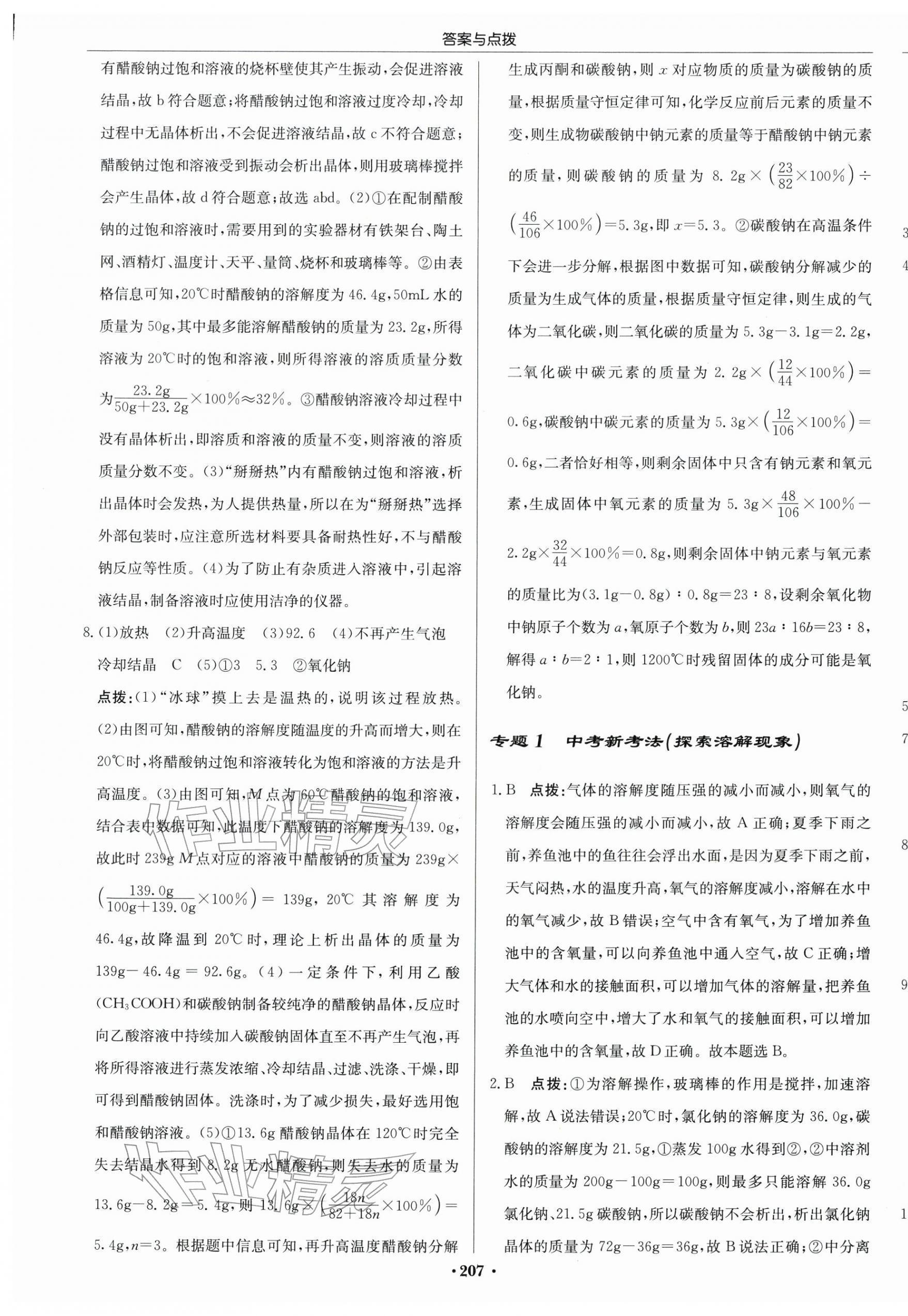 2026年啟東中學作業(yè)本九年級化學下冊滬教版&nbsp;第13頁