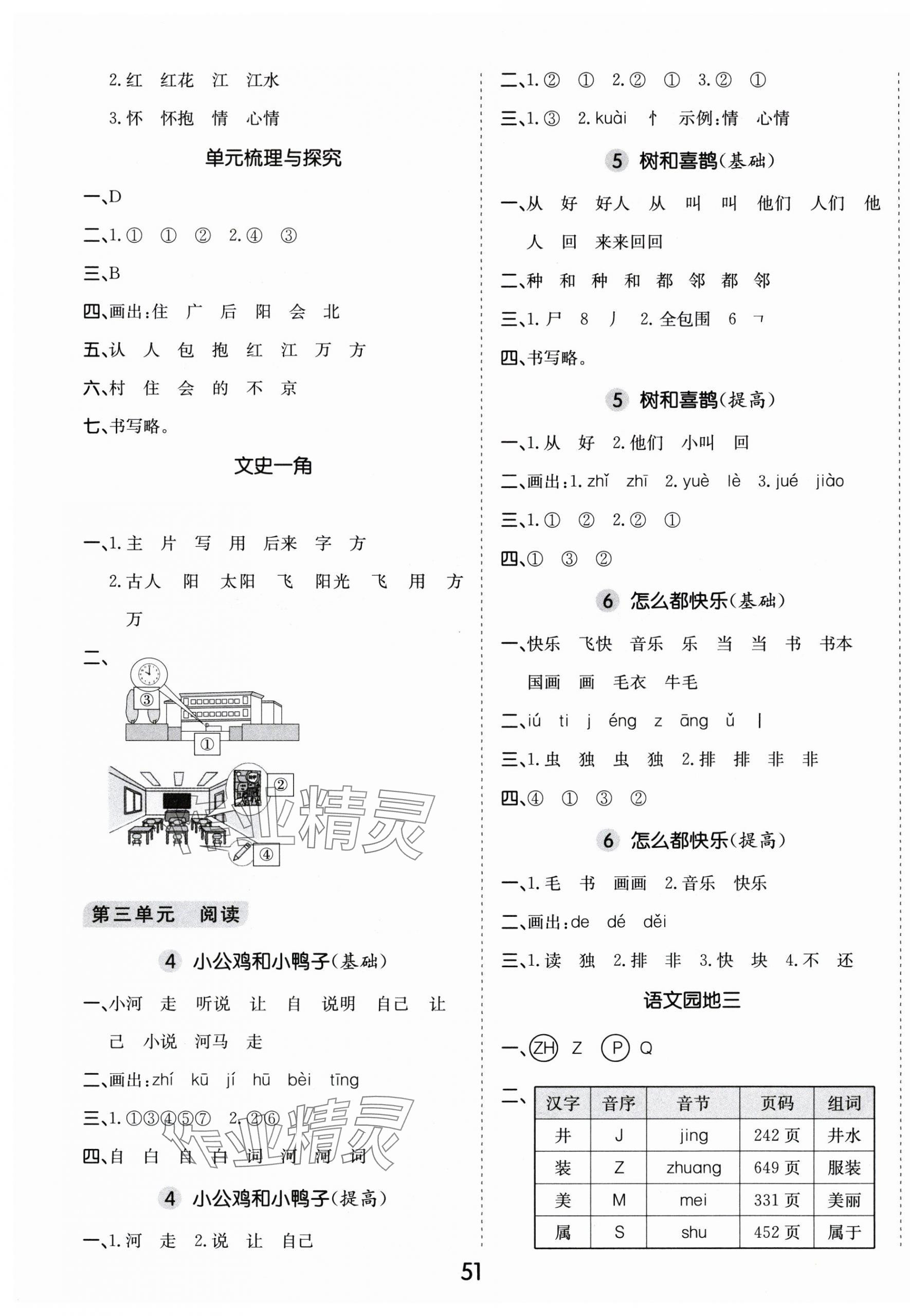 2025年七彩課堂默寫天天練一年級語文下冊人教版 第3頁