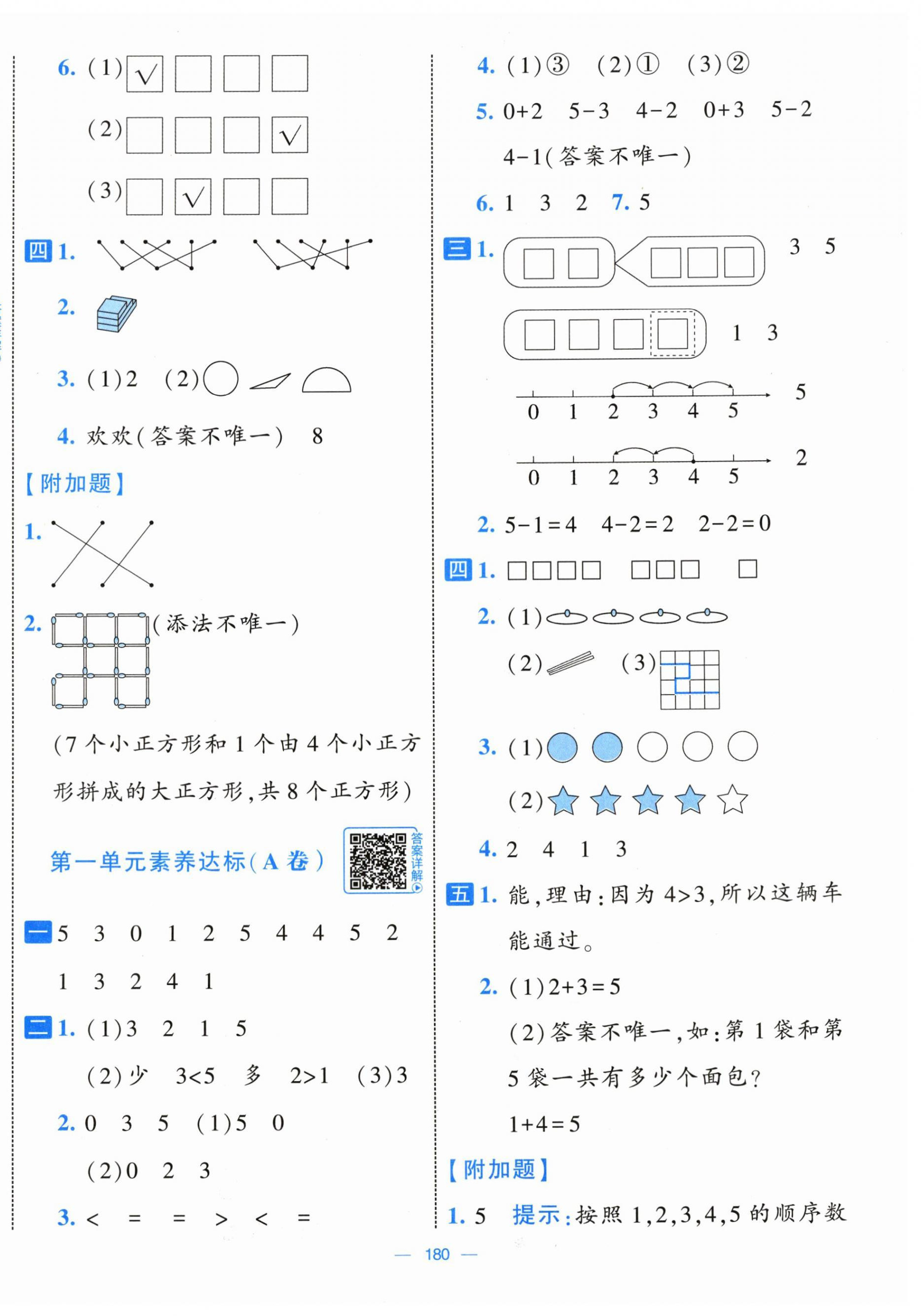 2026年学霸提优大试卷一年级数学上册苏教版&nbsp;第2页
