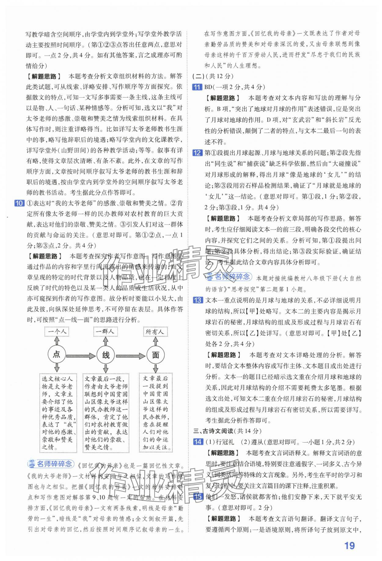 2024年金考卷45套匯編語文河南專版 第19頁