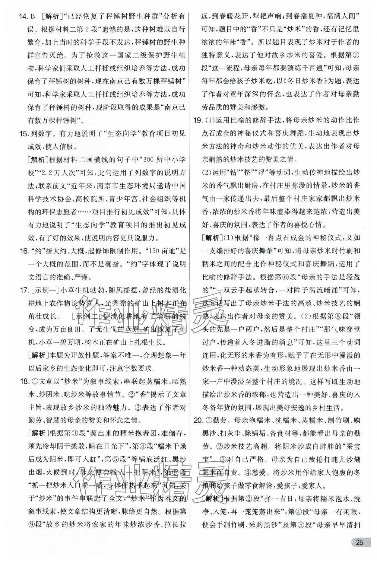 2024年實驗班提優(yōu)大考卷九年級語文上冊人教版 第25頁