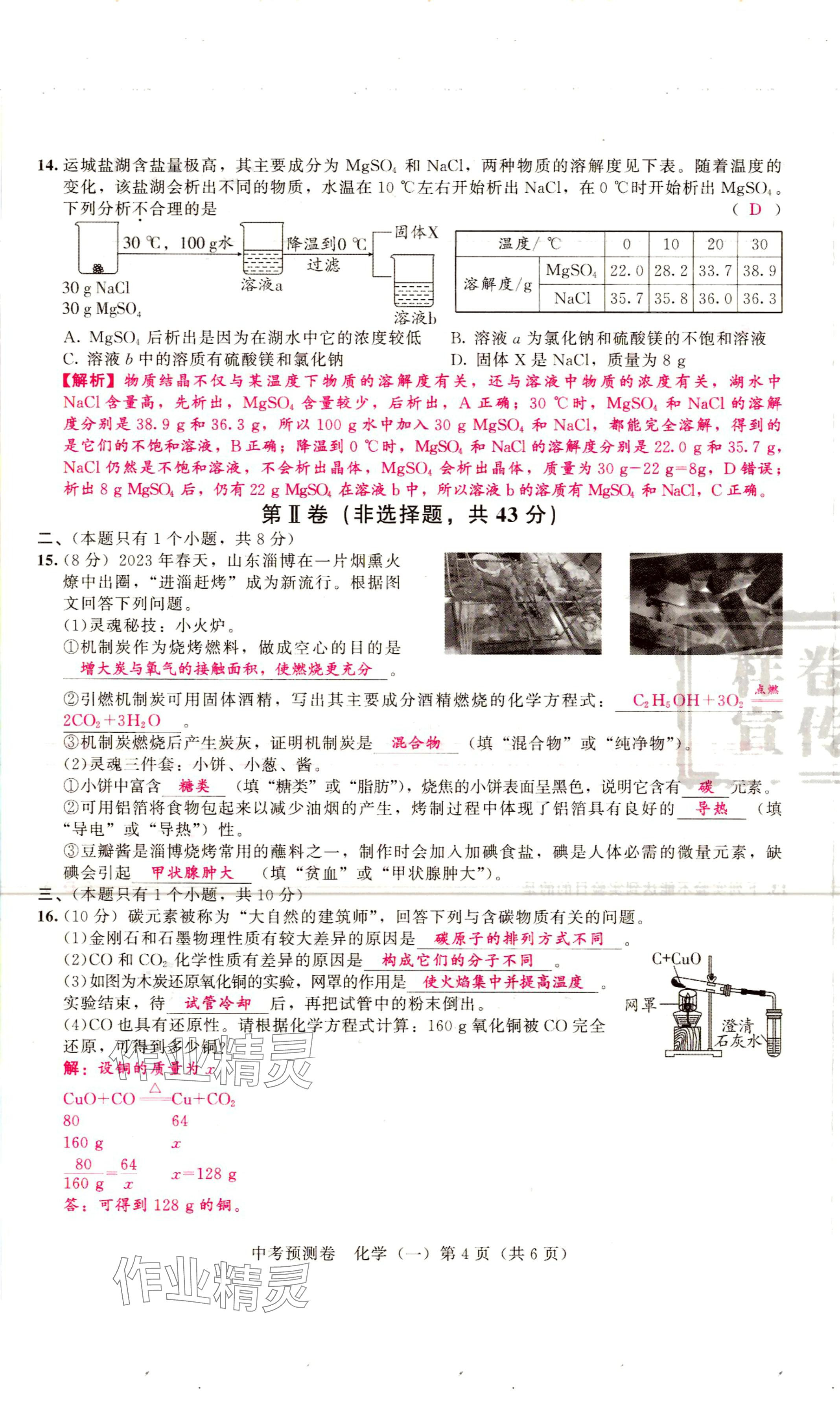 2024年中考預測卷化學 第4頁