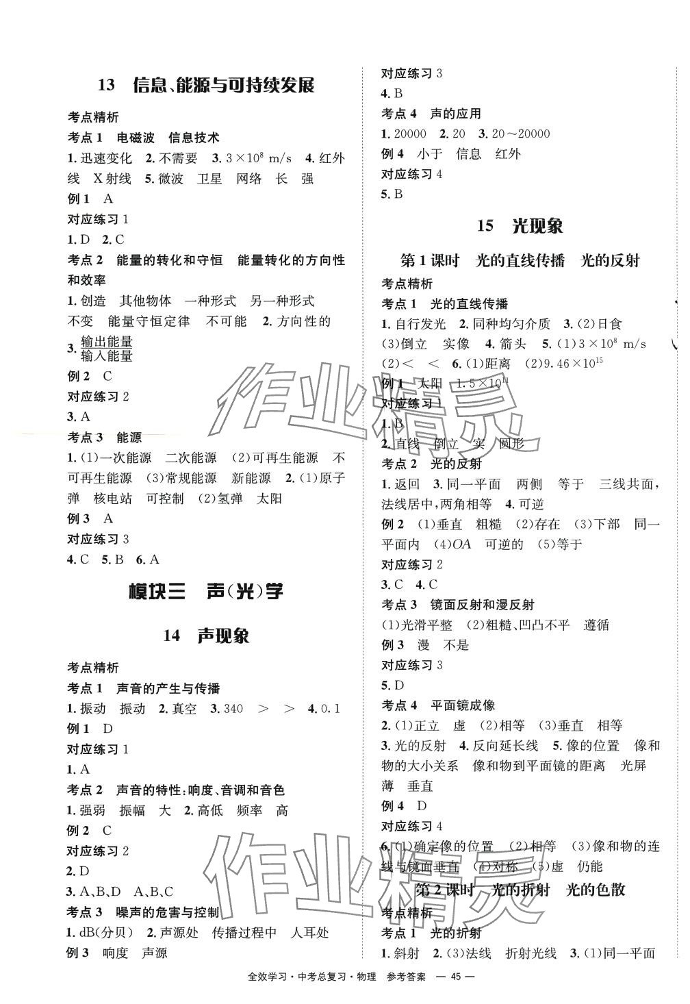 2024年全效學(xué)習(xí)中考總復(fù)習(xí)物理中考四川專版 第5頁(yè)