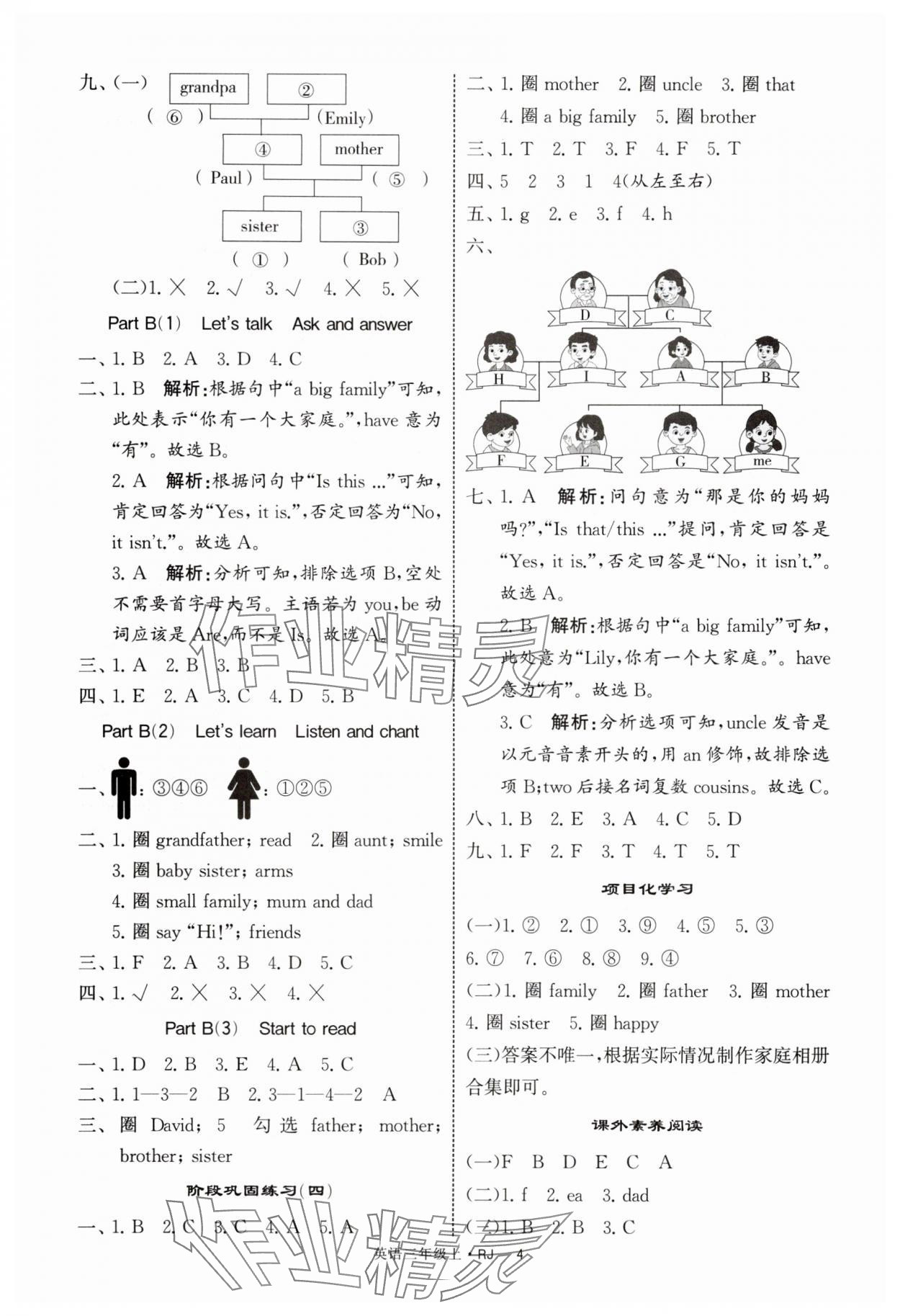 2025年经纶学典提高班三年级英语上册人教版 第4页