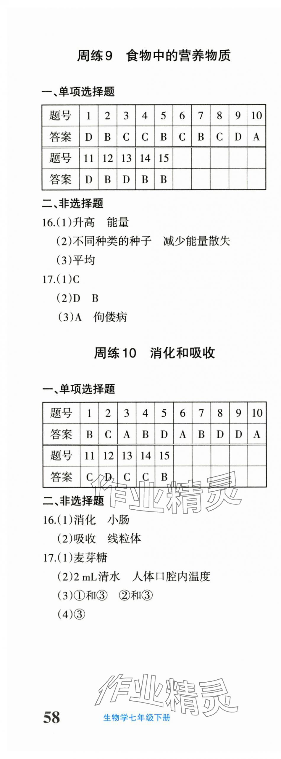 2025年優(yōu)學(xué)1+1評(píng)價(jià)與測(cè)試七年級(jí)生物下冊(cè)人教版 第5頁(yè)