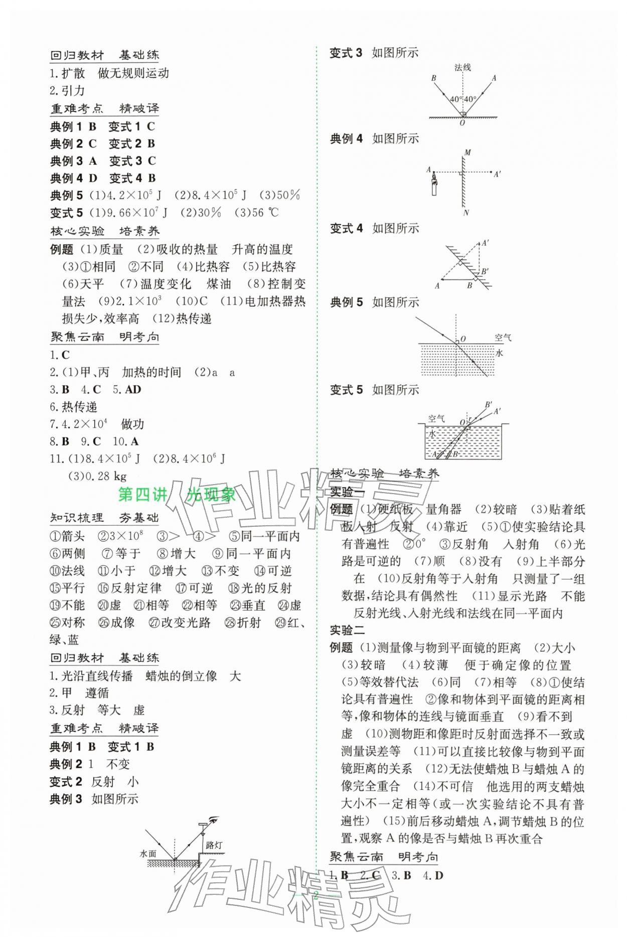 2026年初中學(xué)業(yè)水平手冊(cè)物理云南專版&nbsp;第2頁