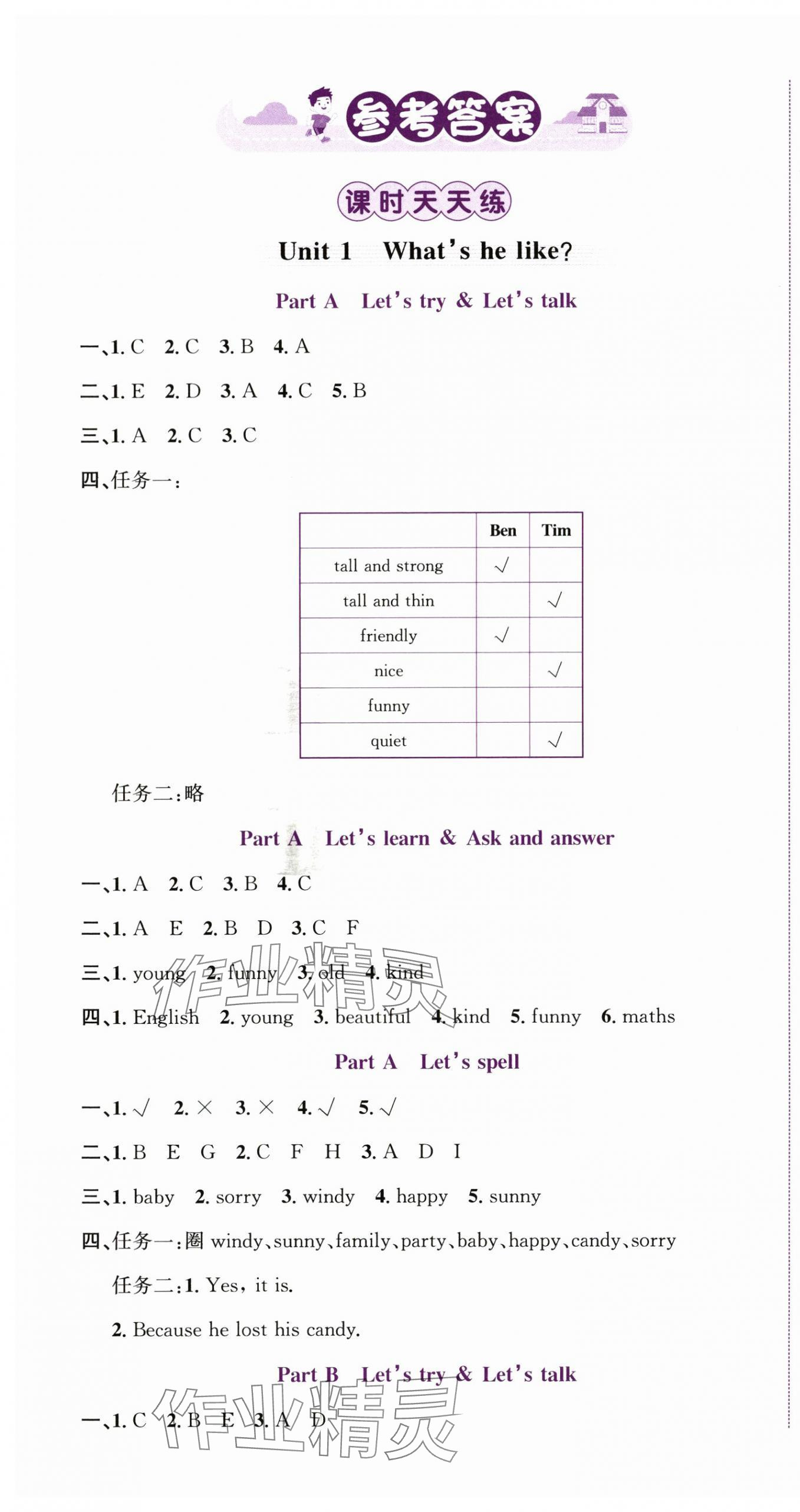 2025年奔跑吧少年五年级英语上册人教版 第1页