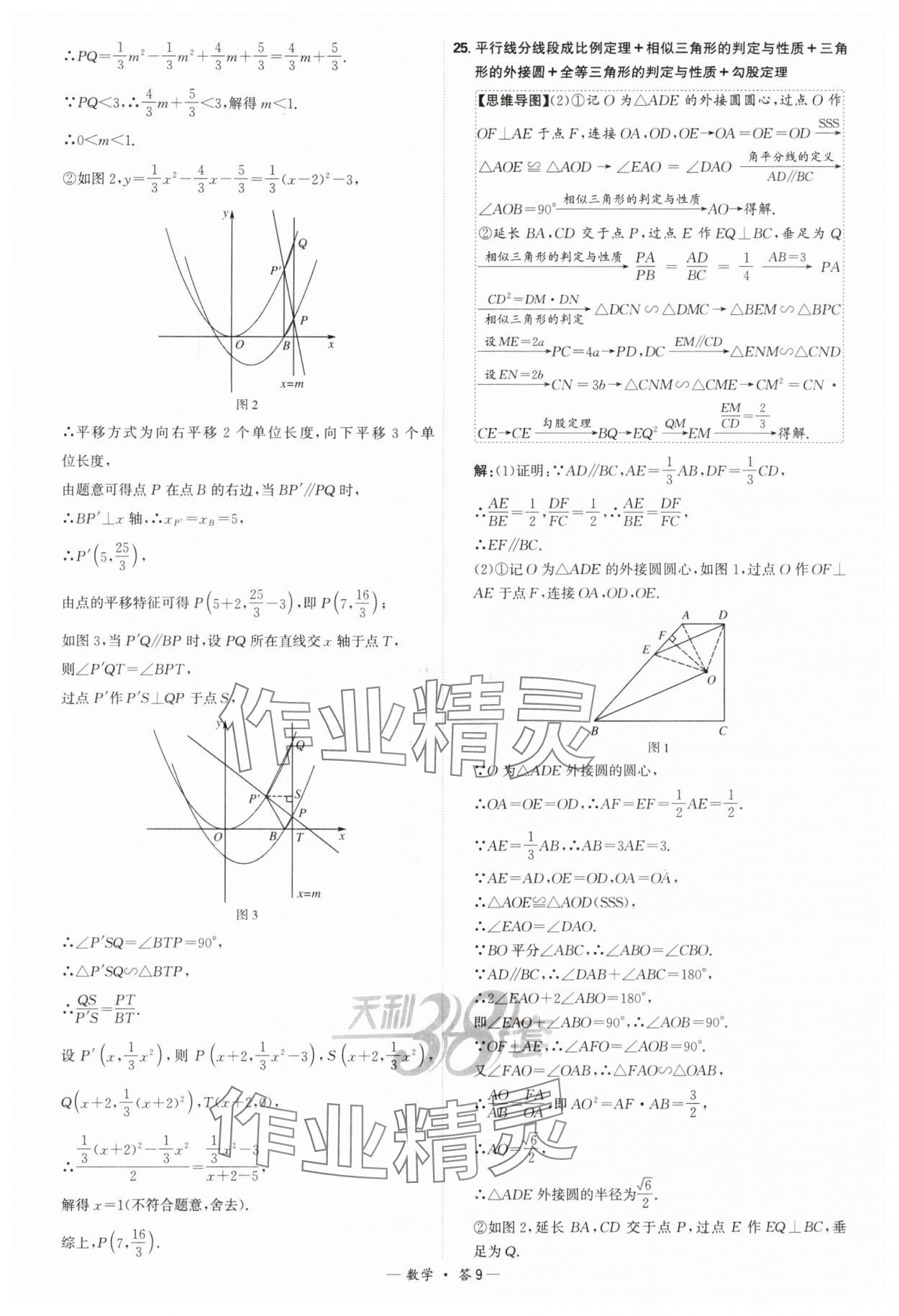 2025年天利38套新課標全國中考試題精選數(shù)學 參考答案第9頁