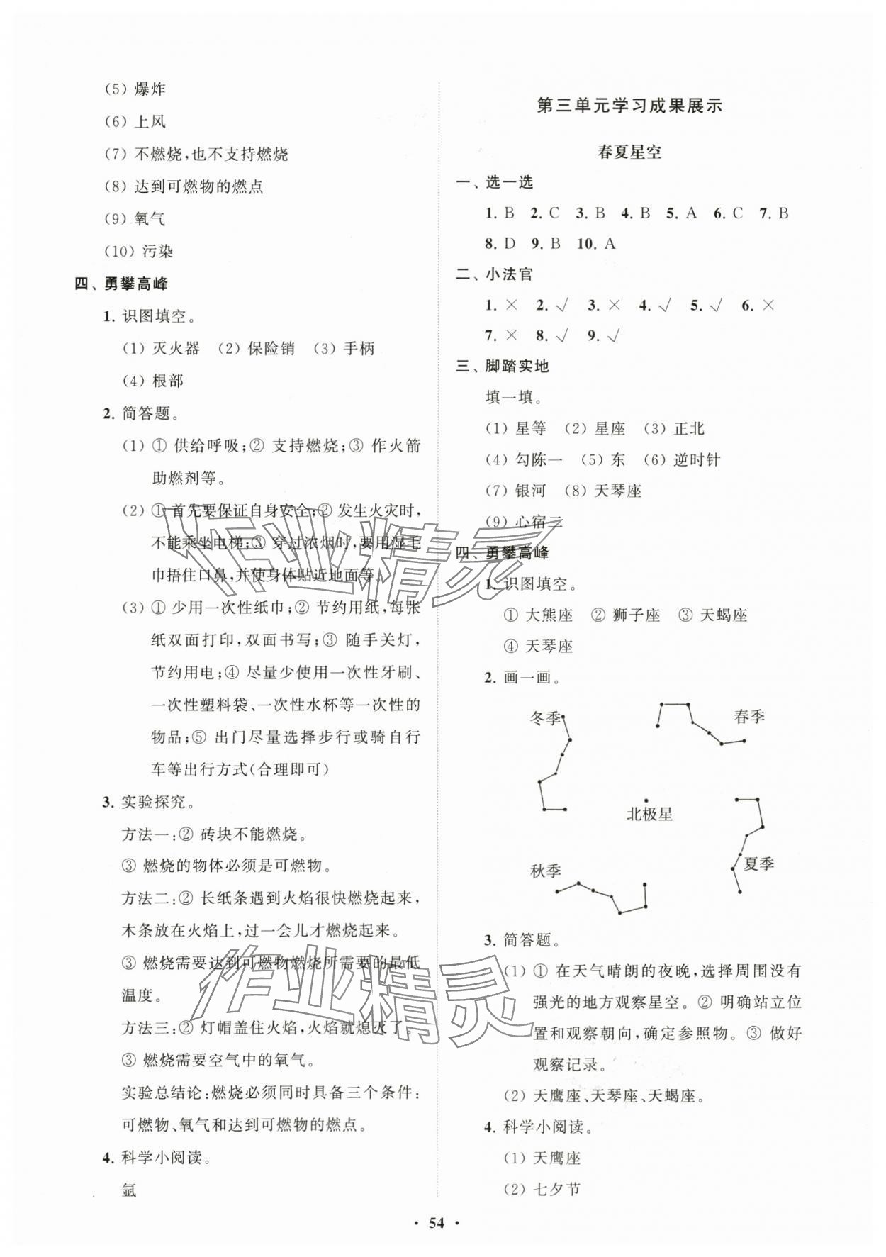 2024年同步练习册分层指导五年级科学下册青岛版 第2页