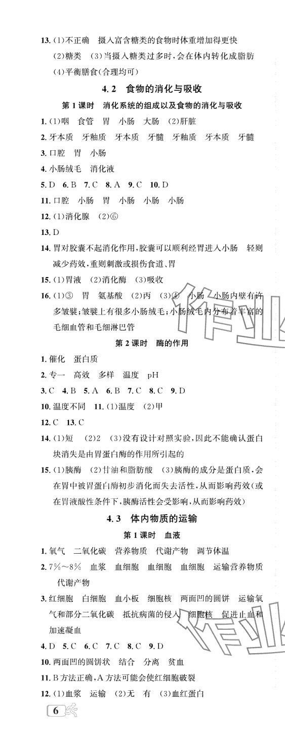 2024年自主輕松練九年級科學(xué)全一冊浙教版 第21頁