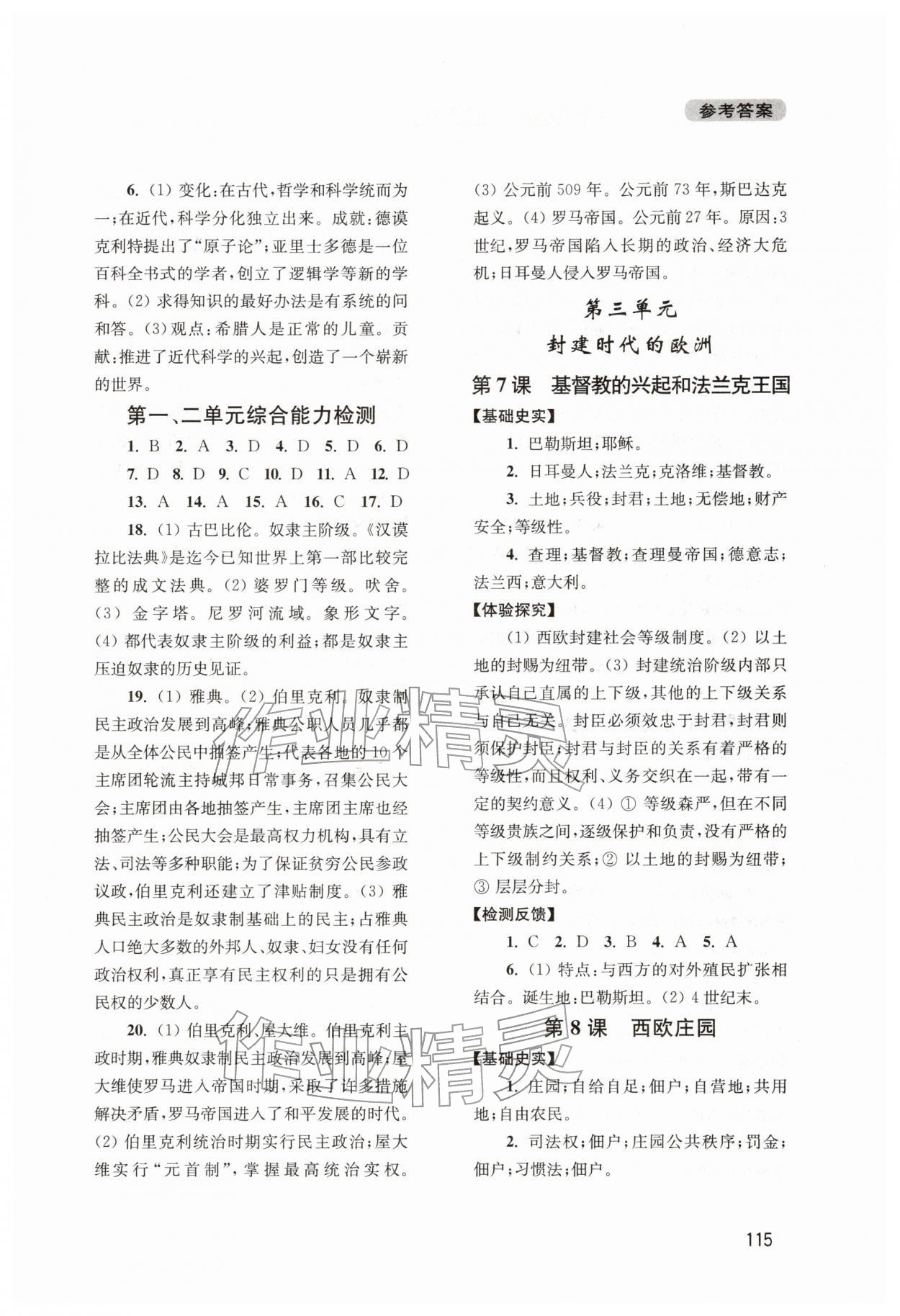 2025年新课程实践与探究丛书九年级历史上册人教版江苏专版 第3页