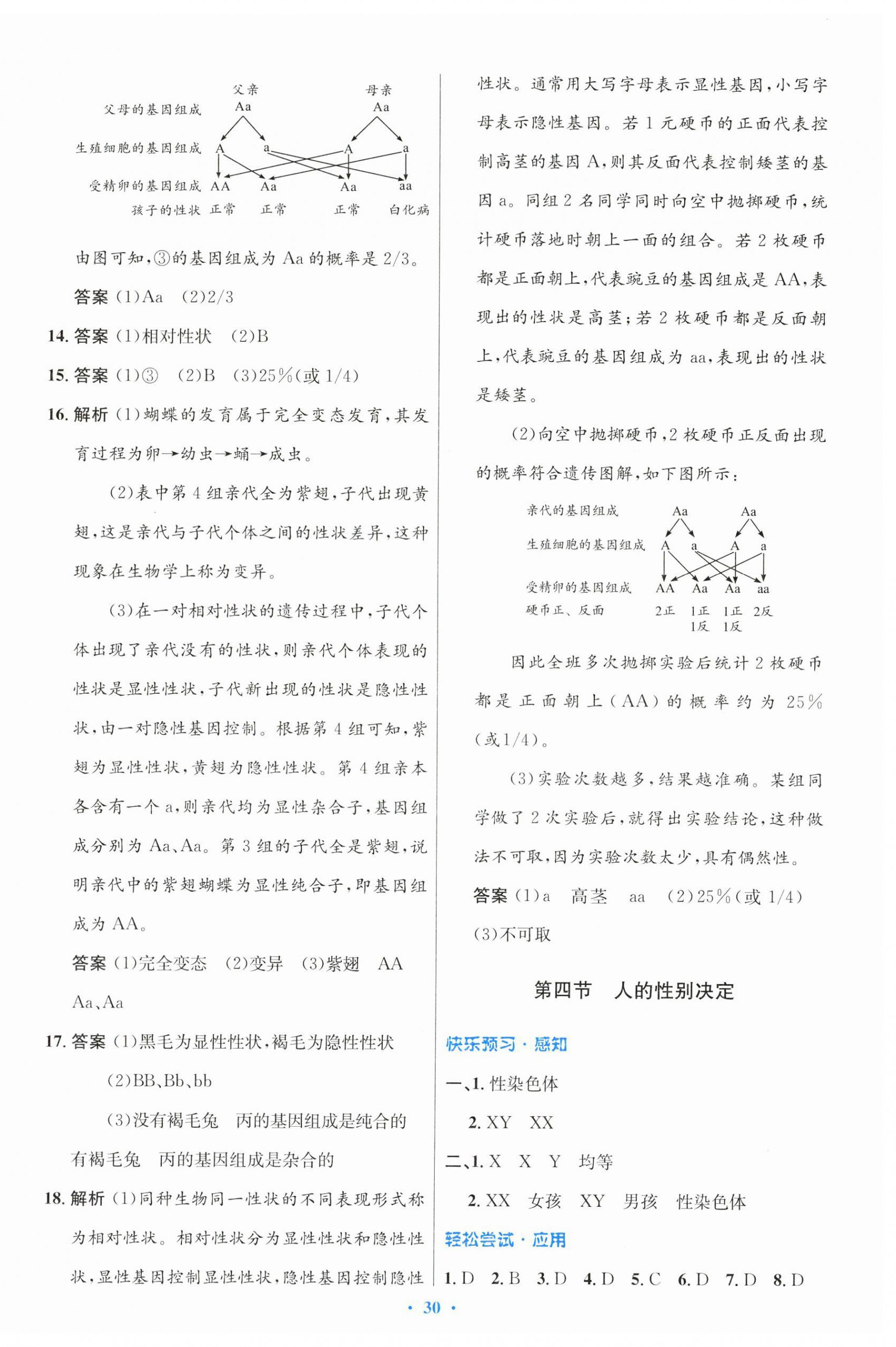 2025年同步測(cè)控優(yōu)化設(shè)計(jì)八年級(jí)生物下冊(cè)人教版 第6頁(yè)