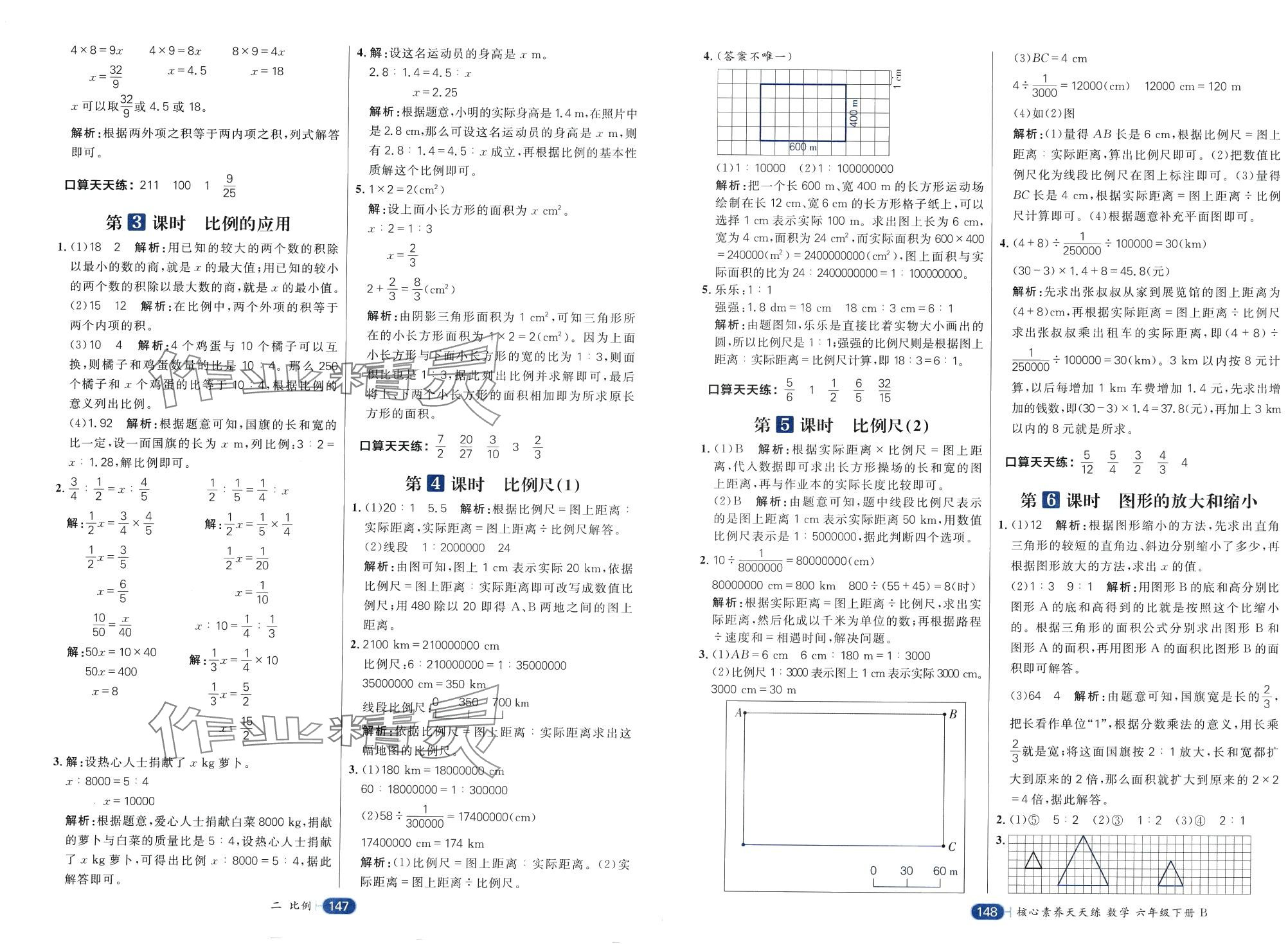 2024年核心素養(yǎng)天天練六年級數(shù)學(xué)下冊北師大版 第6頁