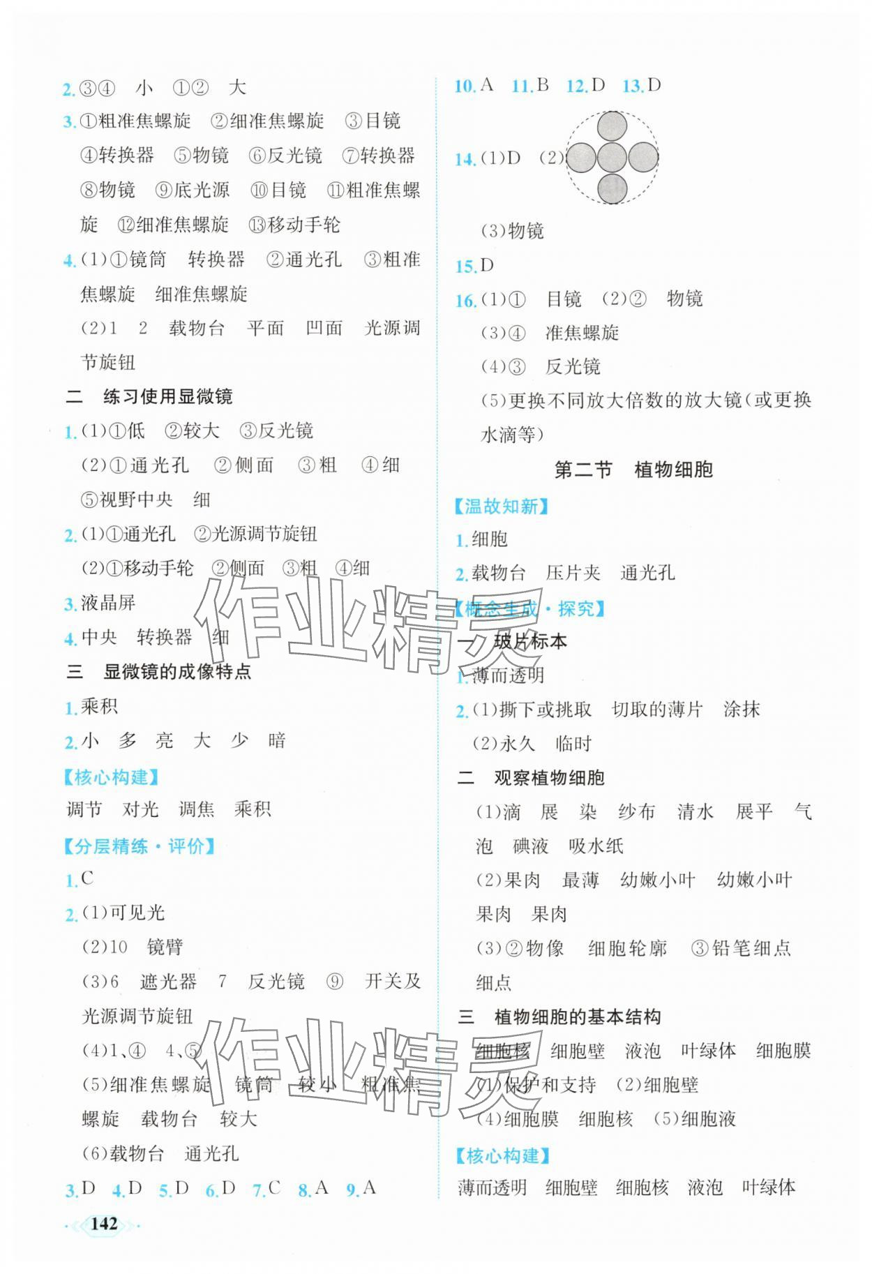 2025年同步导学与优化训练七年级生物上册人教版 第2页