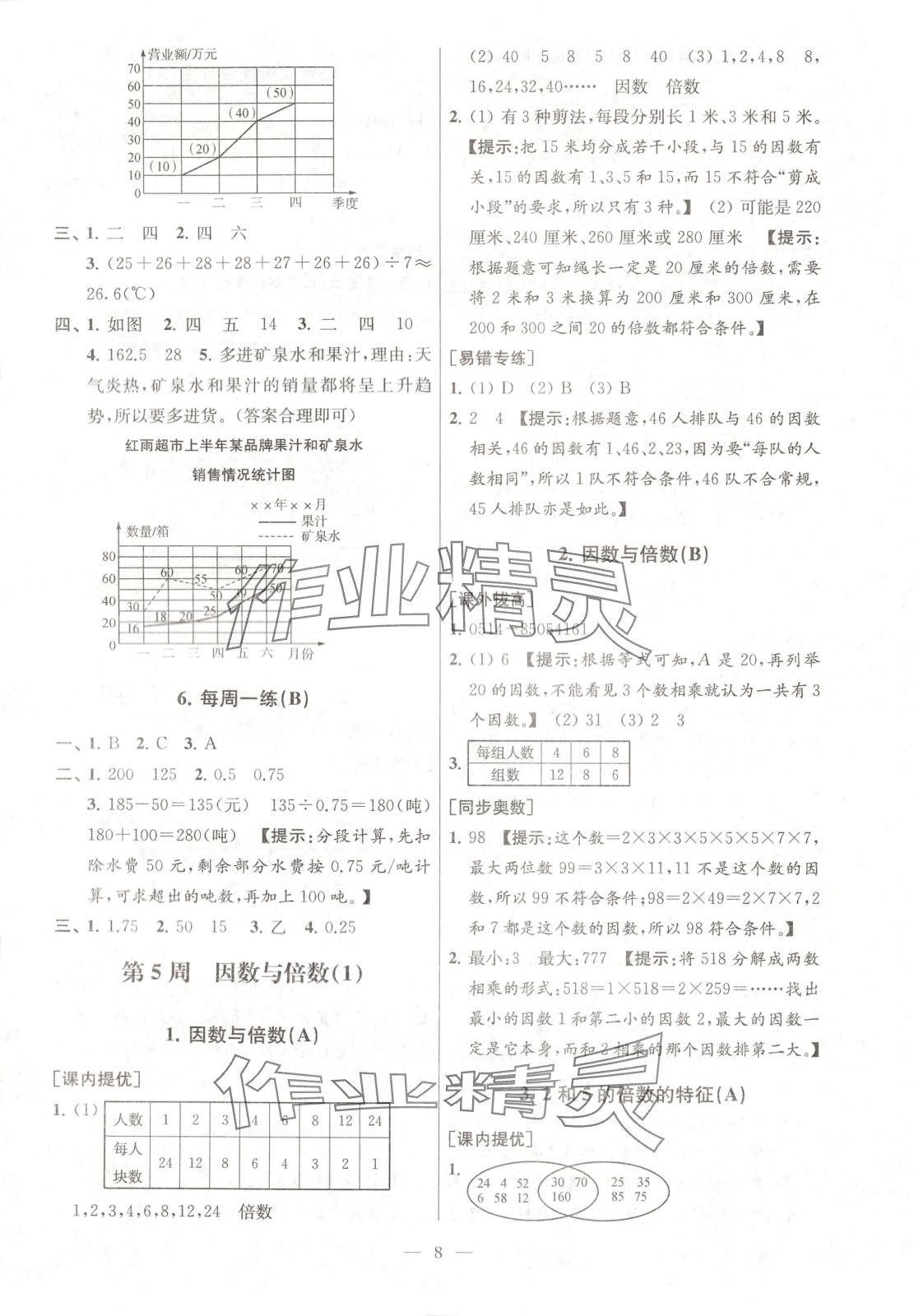 2025年從課本到奧數(shù)同步練五年級(jí)數(shù)學(xué)下冊(cè)蘇教版 第8頁