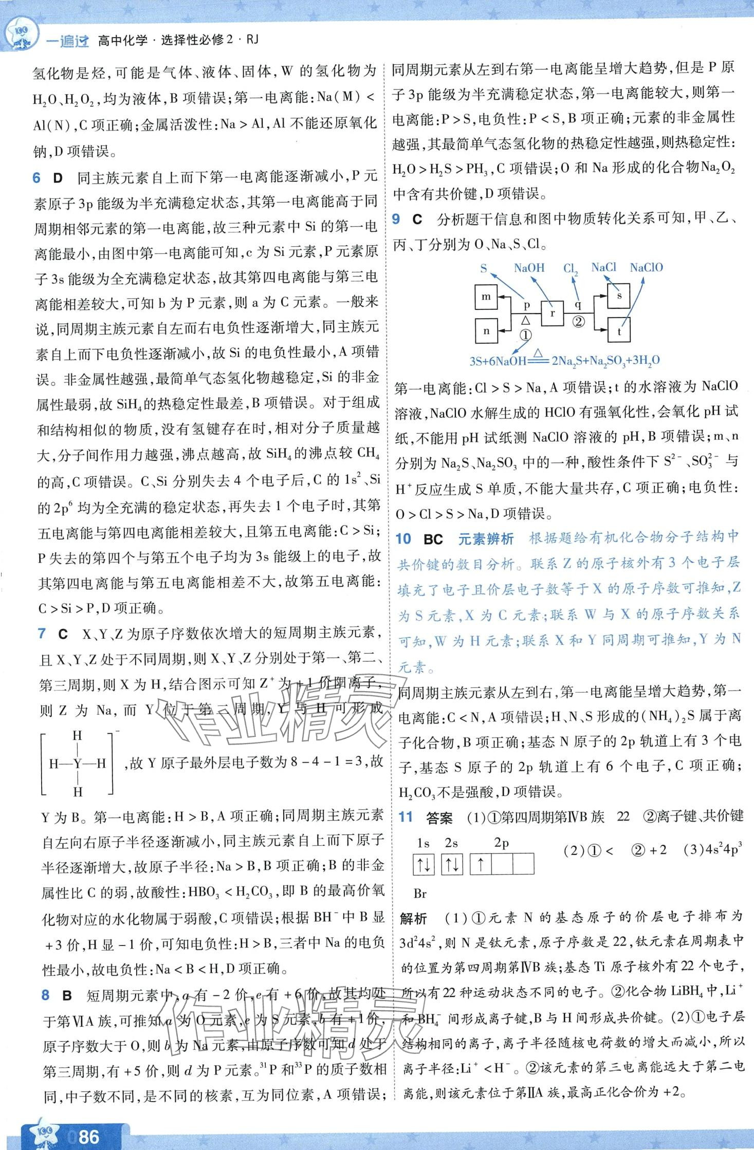 2024年一遍過(guò)高中化學(xué)選擇性必修2人教版 第12頁(yè)