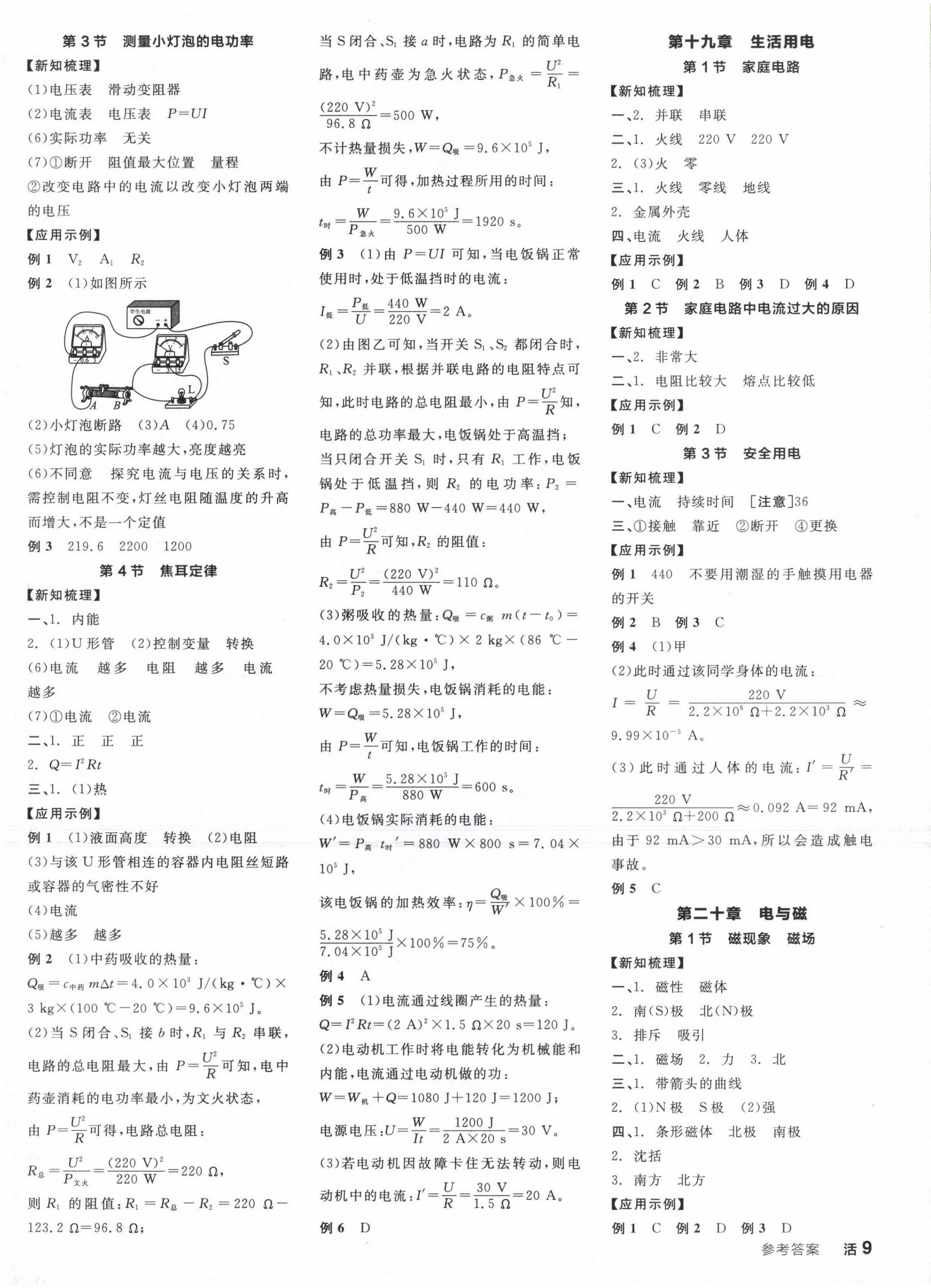 2025年全品学练考九年级物理下册人教版辽宁专版 第2页