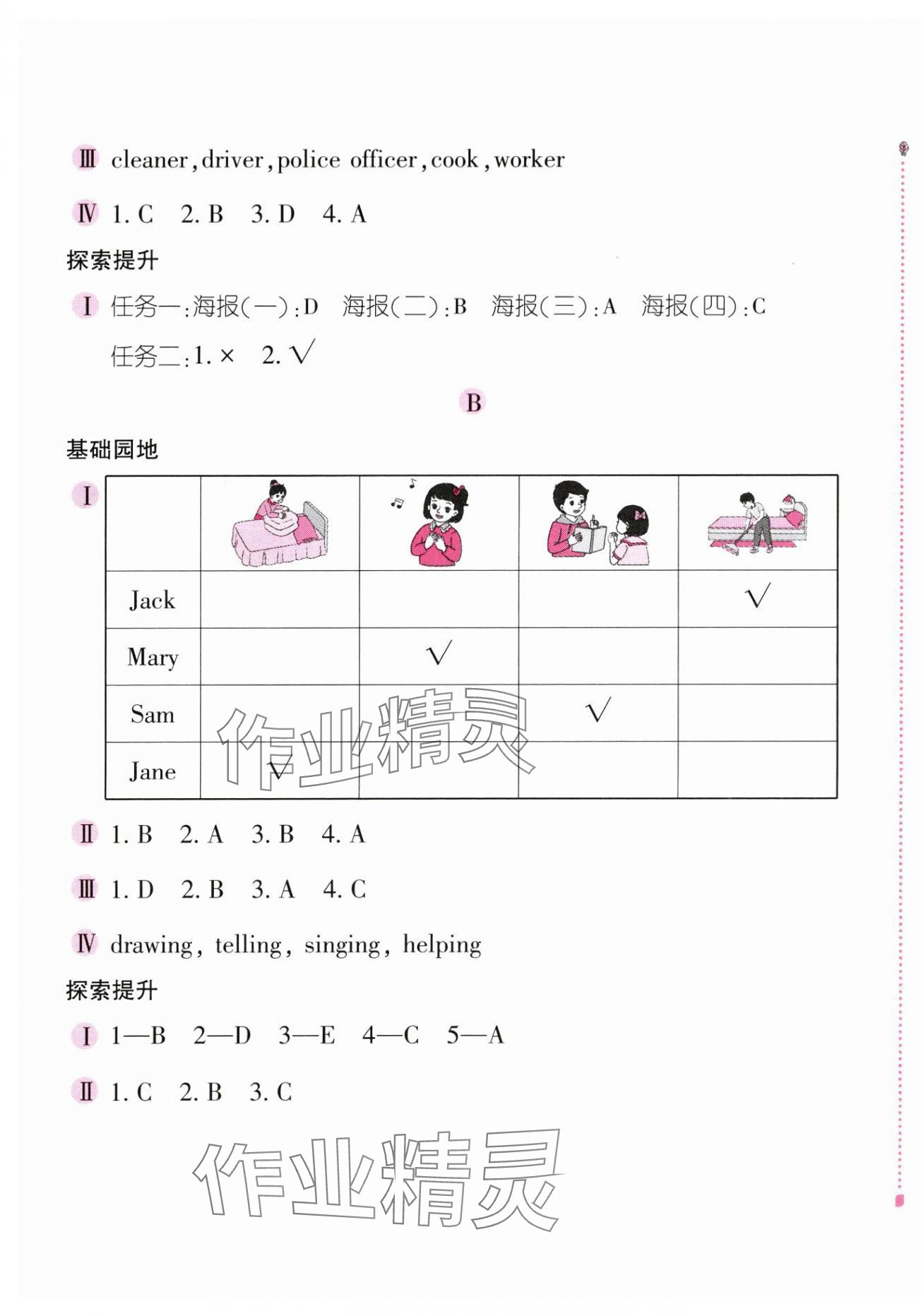 2025年新编基础训练四年级英语上册人教版 第7页