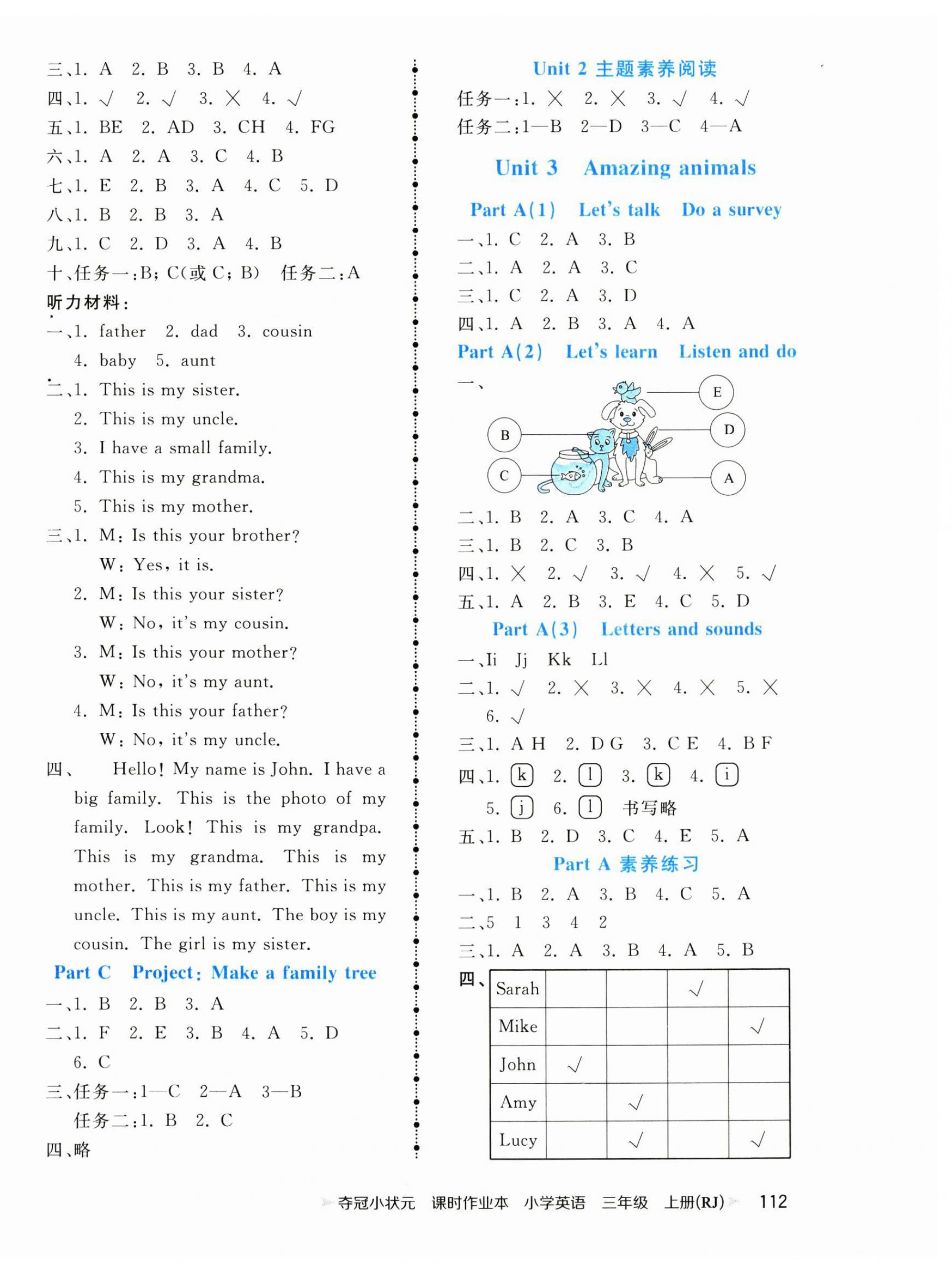 2024年奪冠小狀元課時(shí)作業(yè)本三年級(jí)英語(yǔ)上冊(cè)人教版 第4頁(yè)