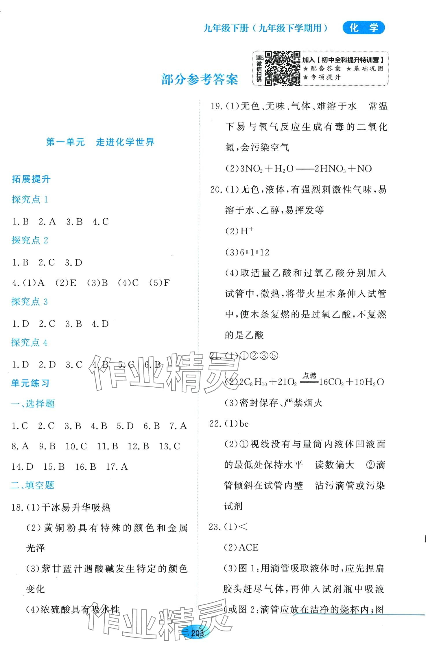 2024年資源與評價黑龍江教育出版社九年級化學(xué)下冊人教版五四制 第1頁