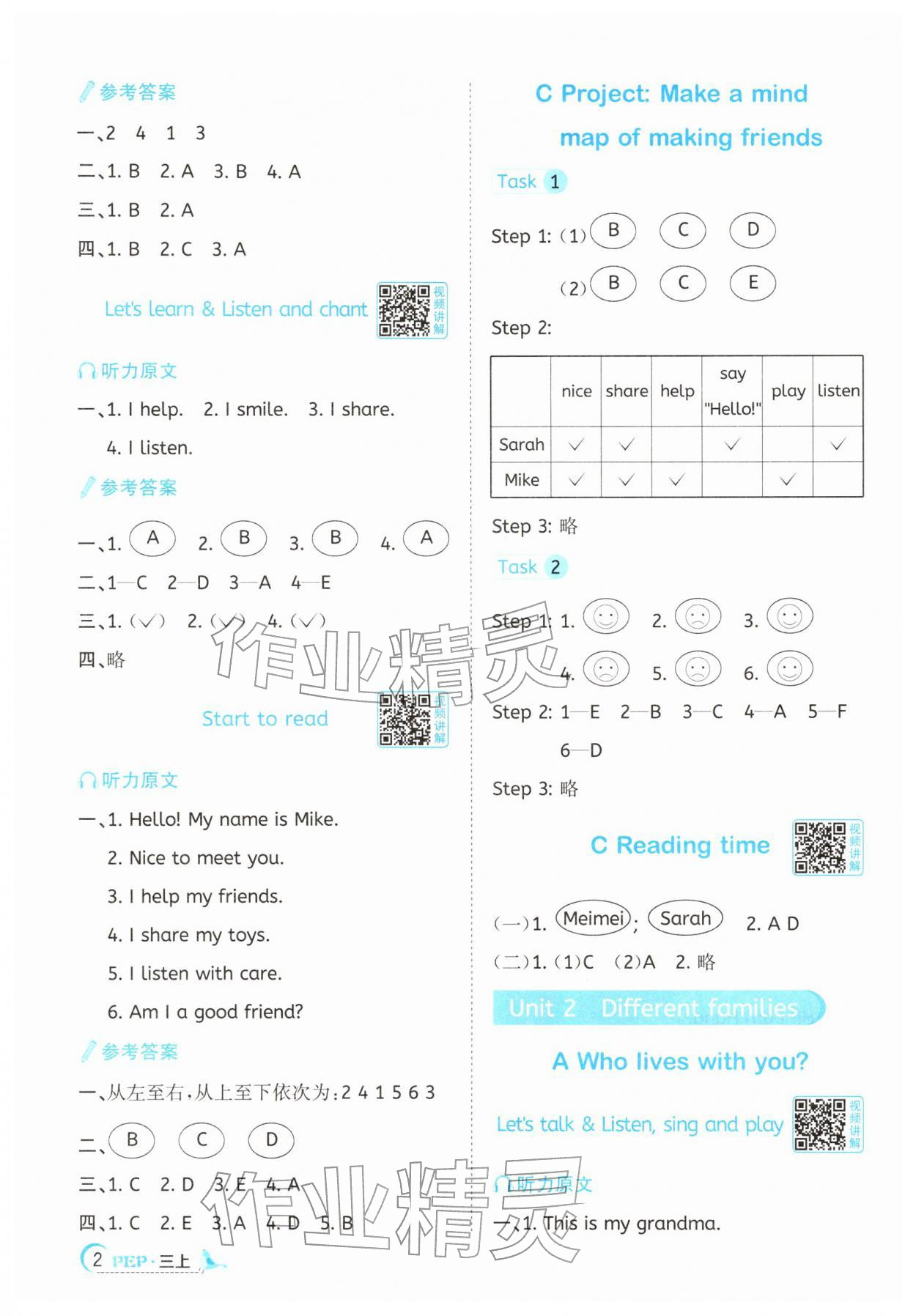 2025年阳光同学课时提优训练三年级英语上册人教版 第2页