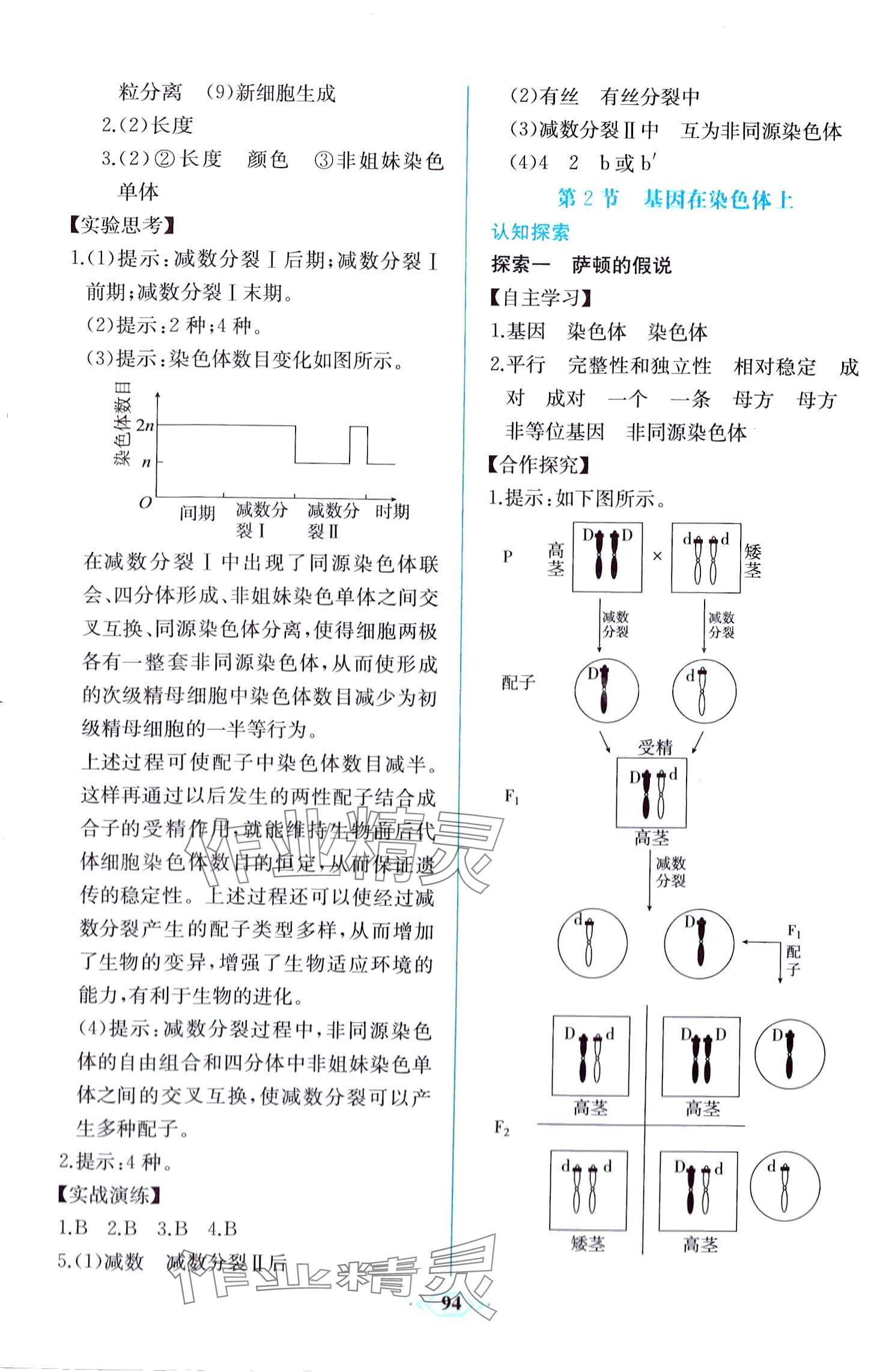 2024年課時練新課程學(xué)習(xí)評價方案高中生物必修2 第8頁