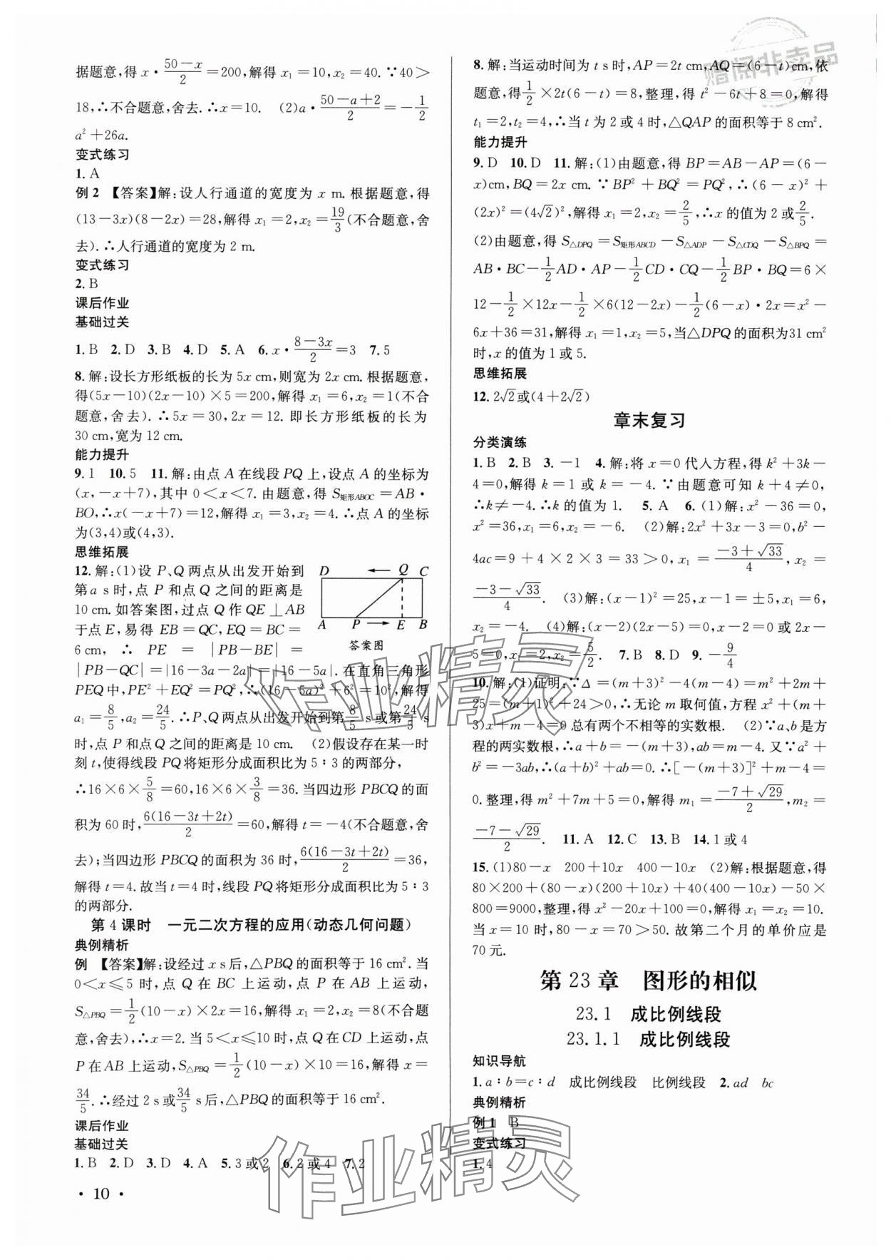 2024年培優課堂九年級數學全一冊華師大版四川專版 第10頁