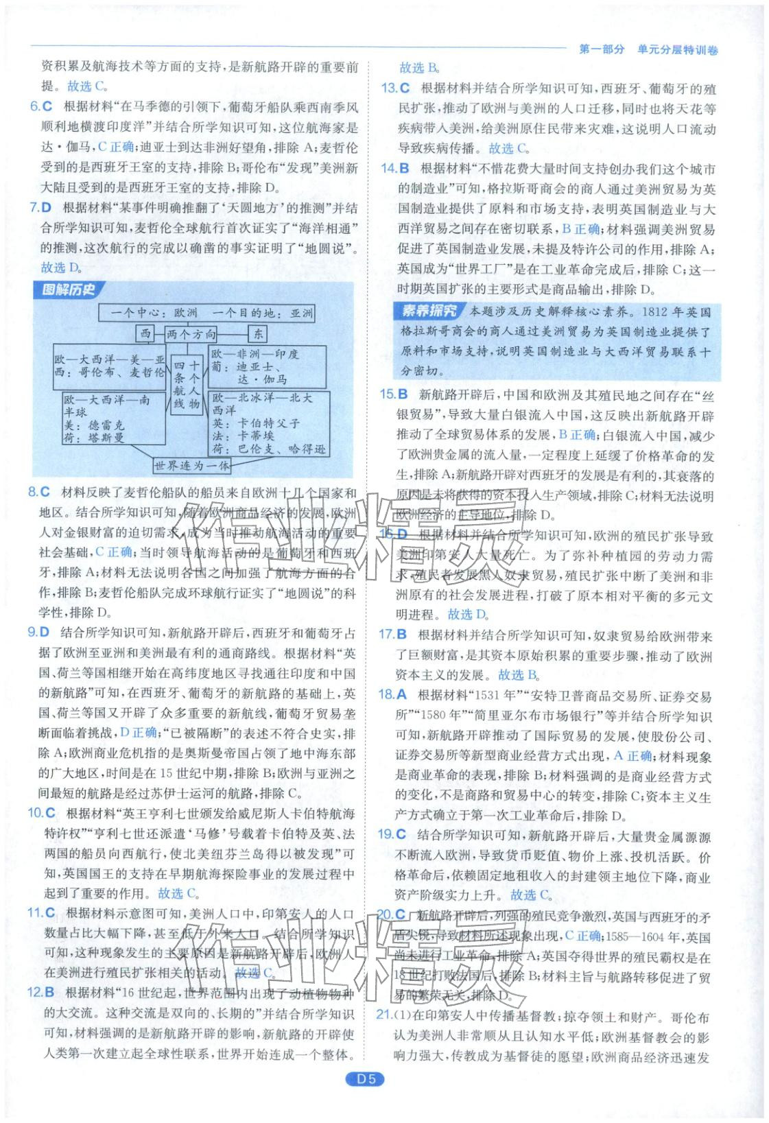 2026年實(shí)驗(yàn)班全優(yōu)檢測卷高中歷史必修下冊人教版&nbsp;第5頁