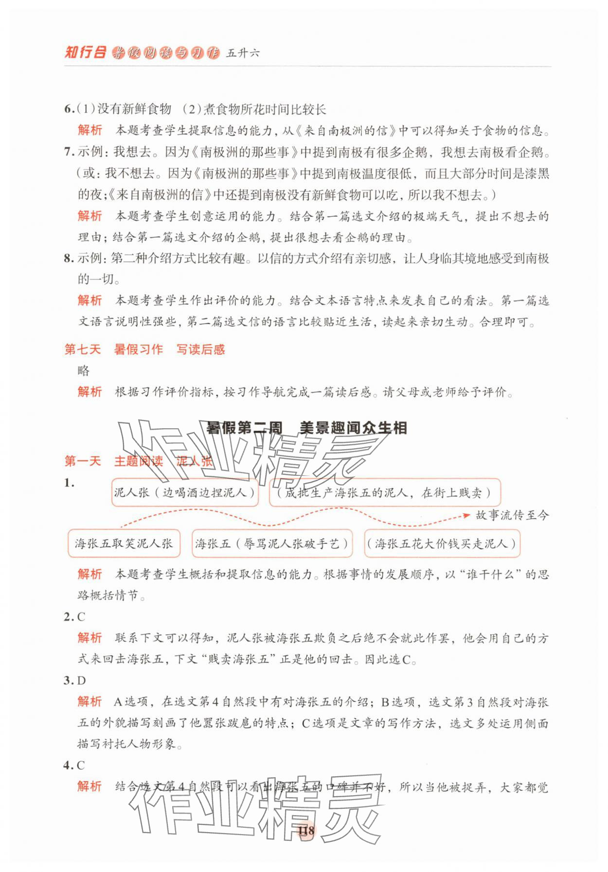 2025年知行合暑假閱讀與習(xí)作浙江科學(xué)技術(shù)出版社五年級浙江專版 第6頁
