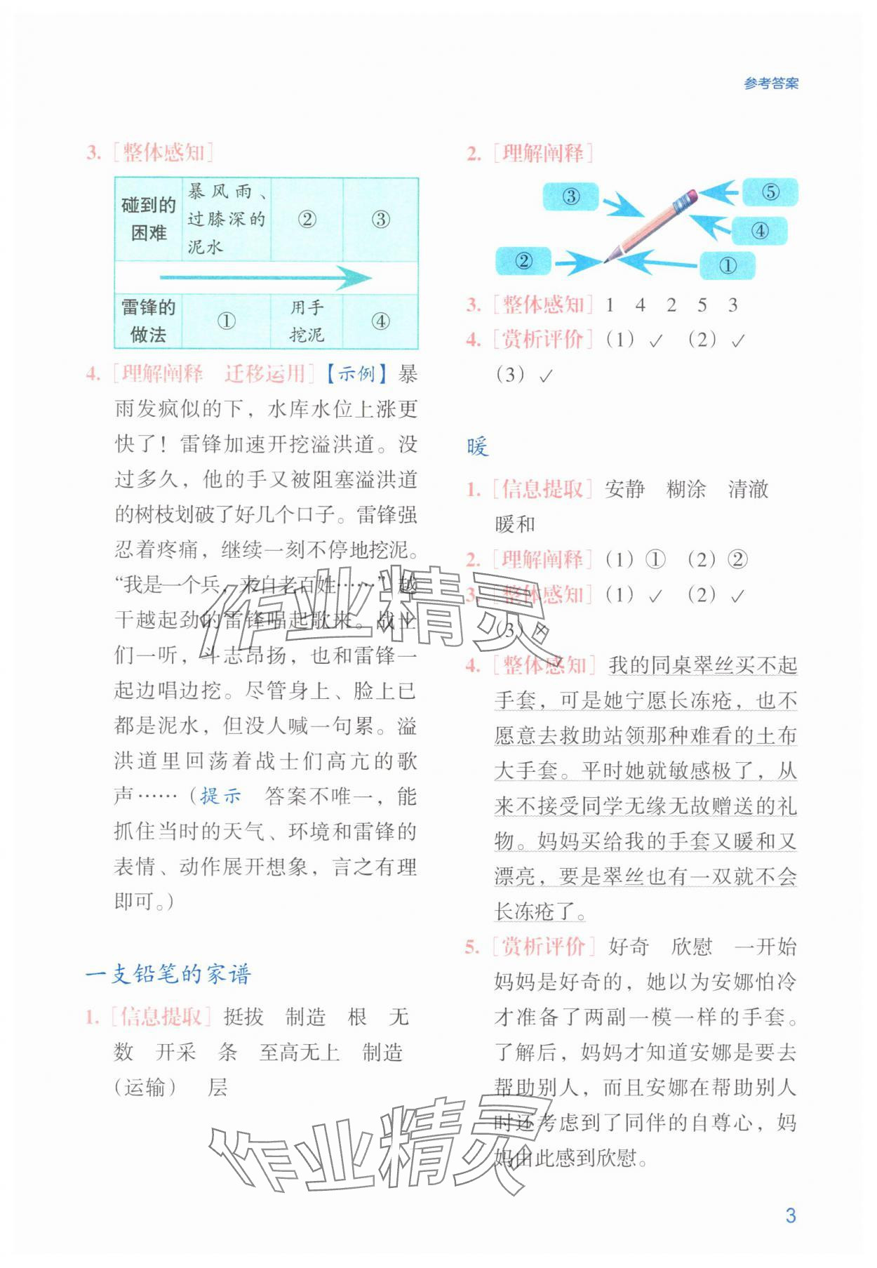 2025年閱讀力自評(píng)手冊(cè)二年級(jí)語(yǔ)文下冊(cè)人教版&nbsp;參考答案第3頁(yè)