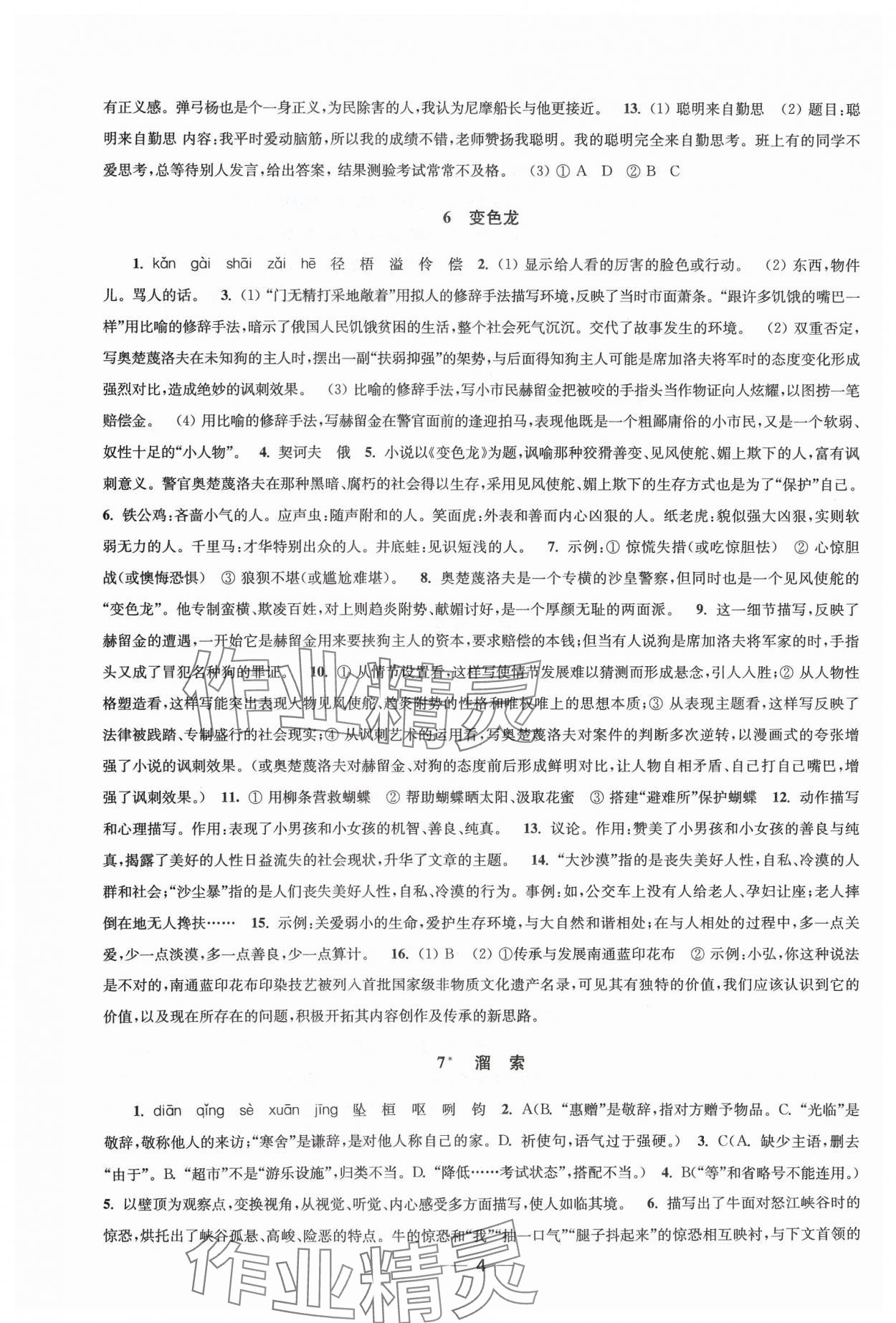 2024年創(chuàng)新課時(shí)作業(yè)九年級(jí)語(yǔ)文下冊(cè)人教版 第4頁(yè)