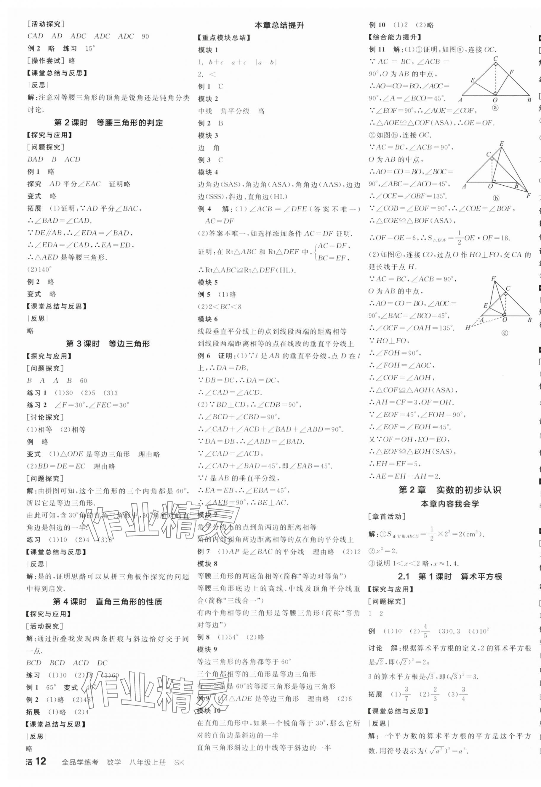 2025年全品學(xué)練考八年級數(shù)學(xué)上冊蘇科版江蘇專版 第3頁