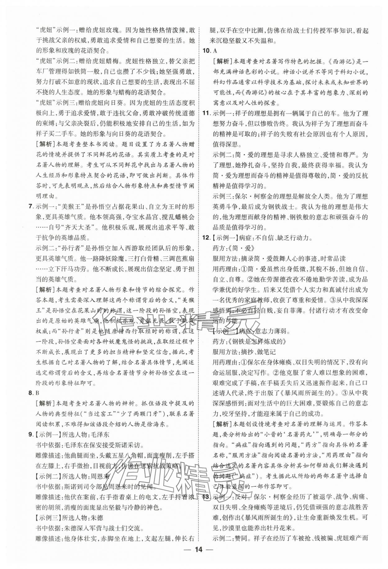2025年99+1活頁卷中考領(lǐng)航者語文中考山西專版 第14頁