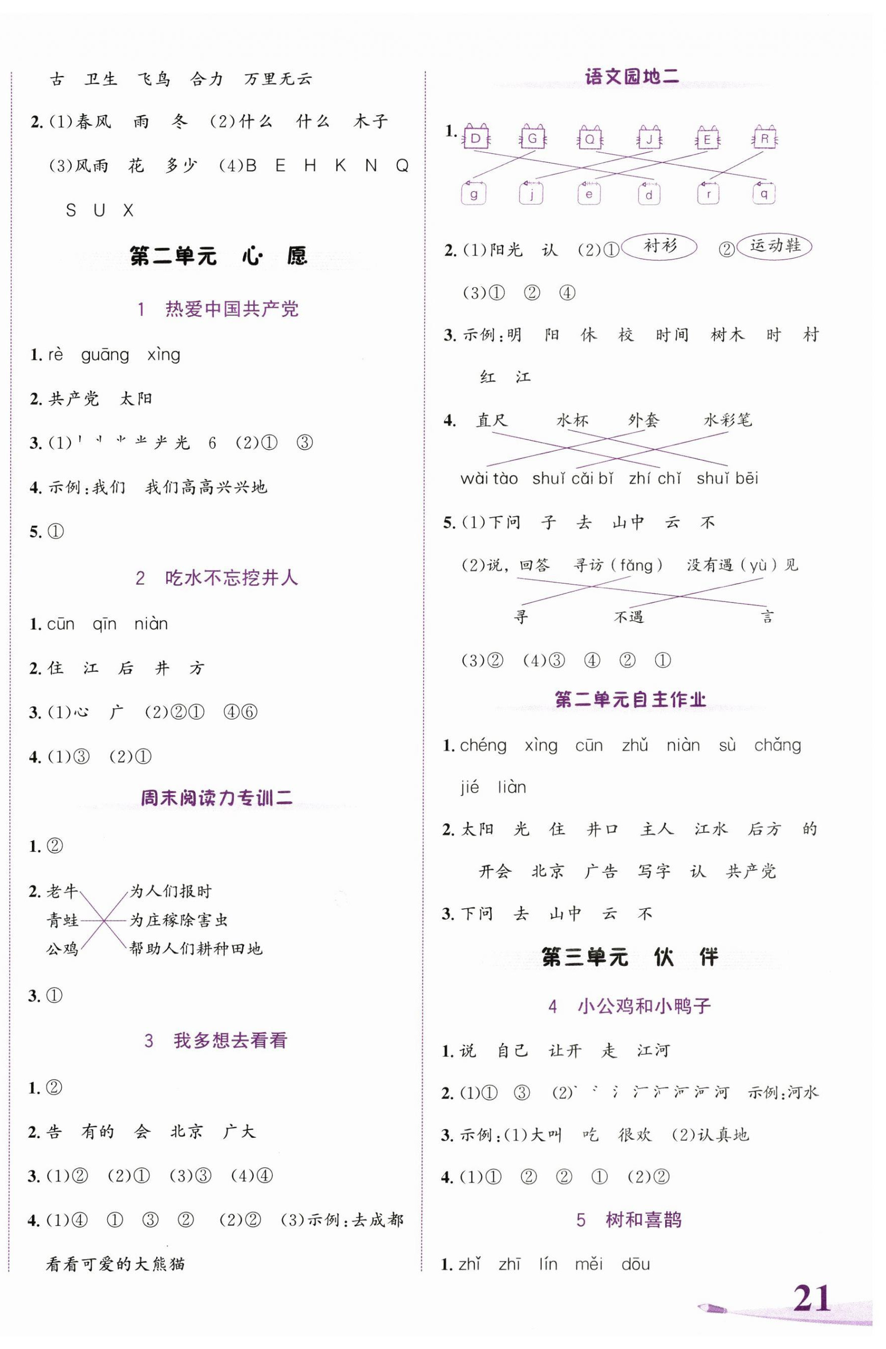 2025年奔跑吧少年一年級語文下冊人教版 第2頁