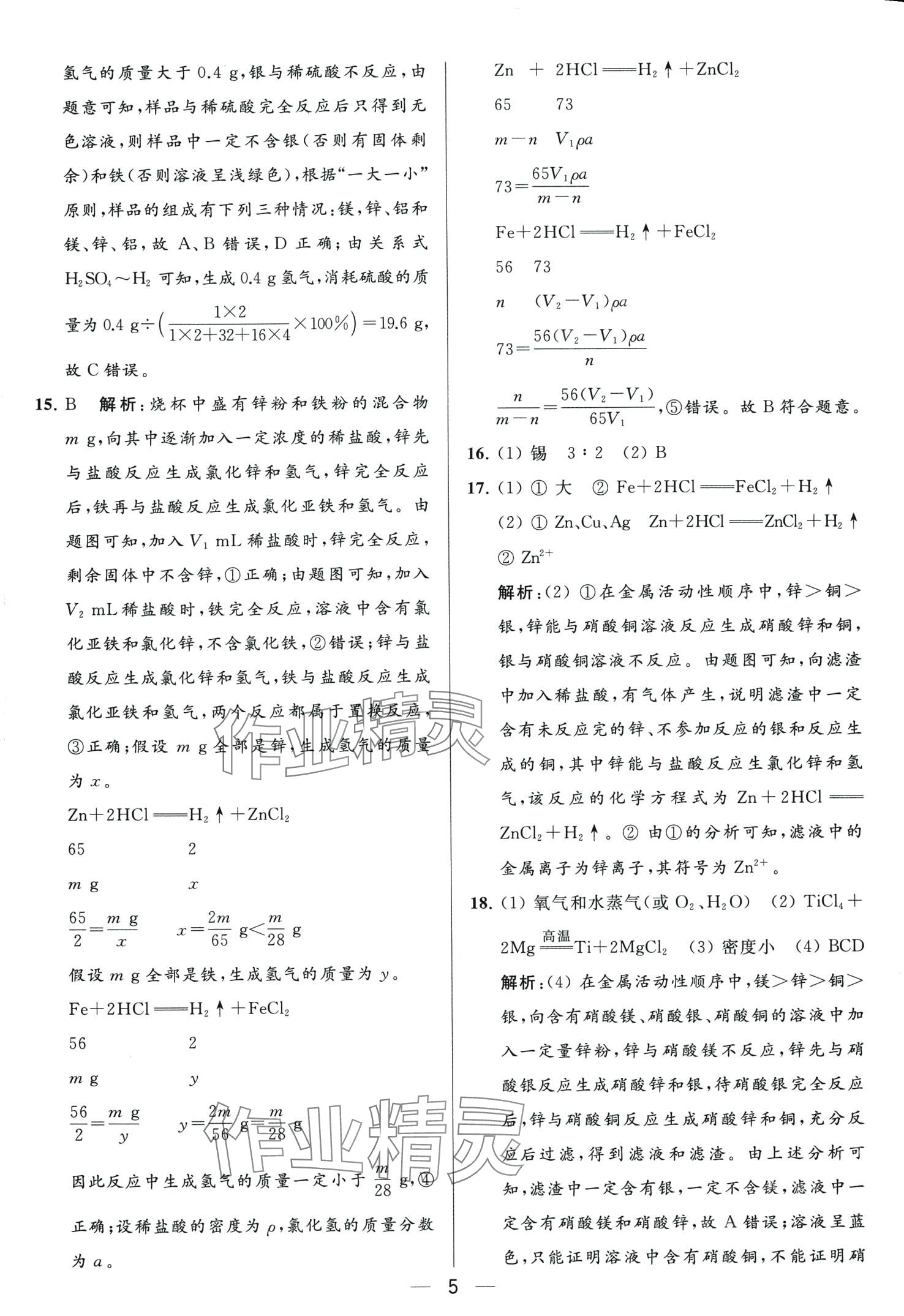 2024年亮點給力大試卷九年級化學(xué)下冊人教版 第5頁