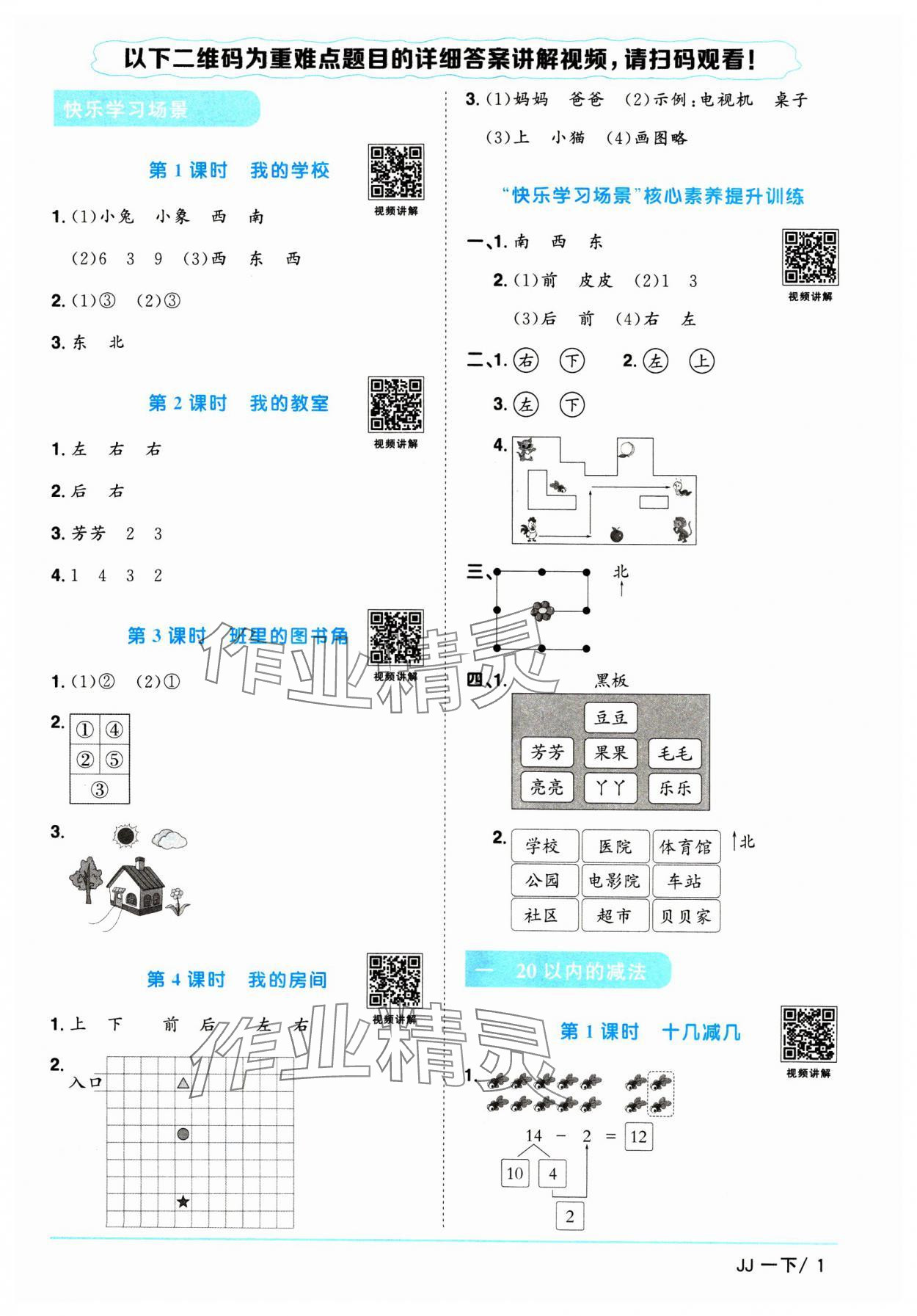 2025年陽(yáng)光同學(xué)課時(shí)優(yōu)化作業(yè)一年級(jí)數(shù)學(xué)下冊(cè)冀教版 第1頁(yè)