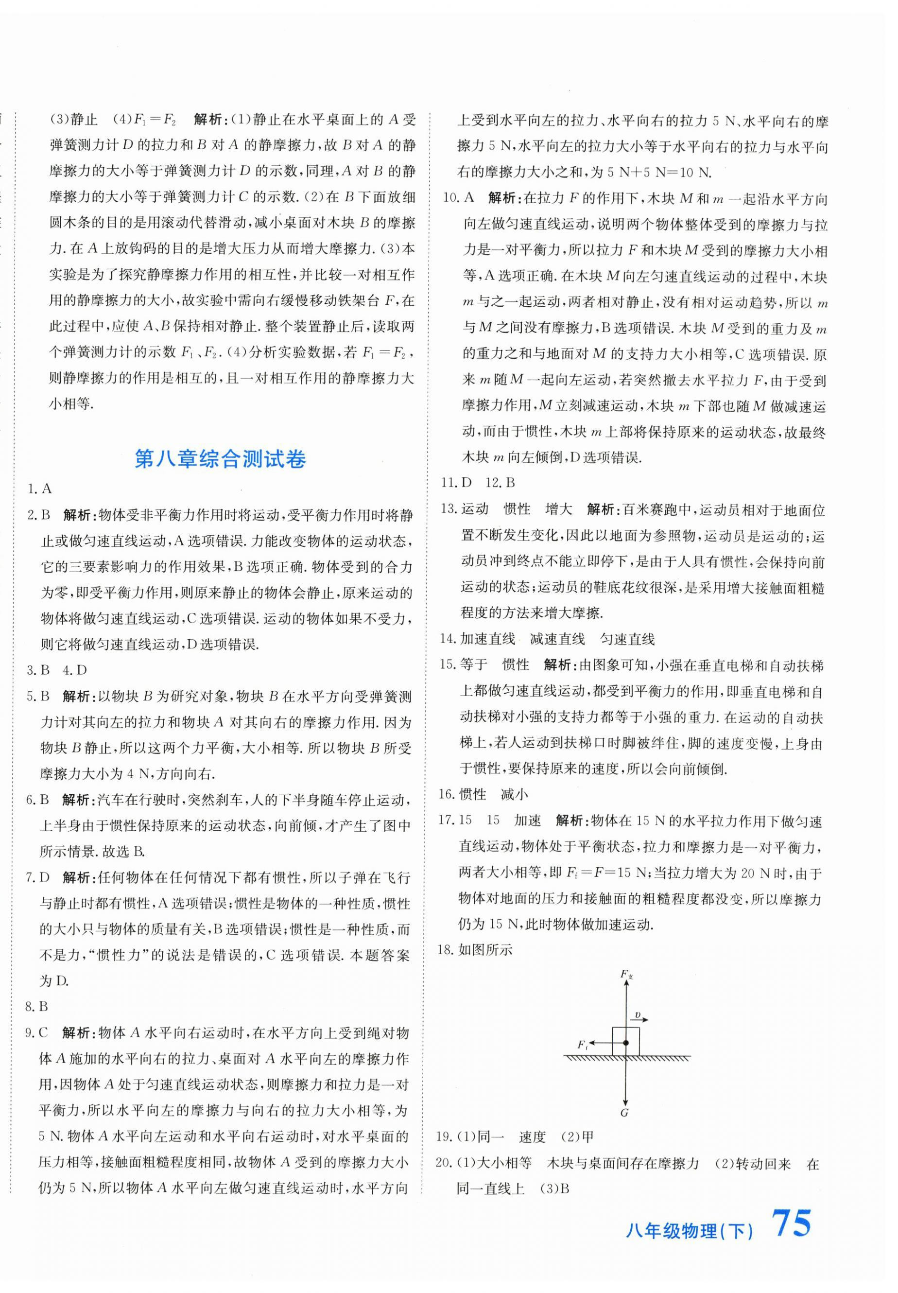 2024年新目標(biāo)檢測同步單元測試卷八年級物理下冊人教版 第6頁