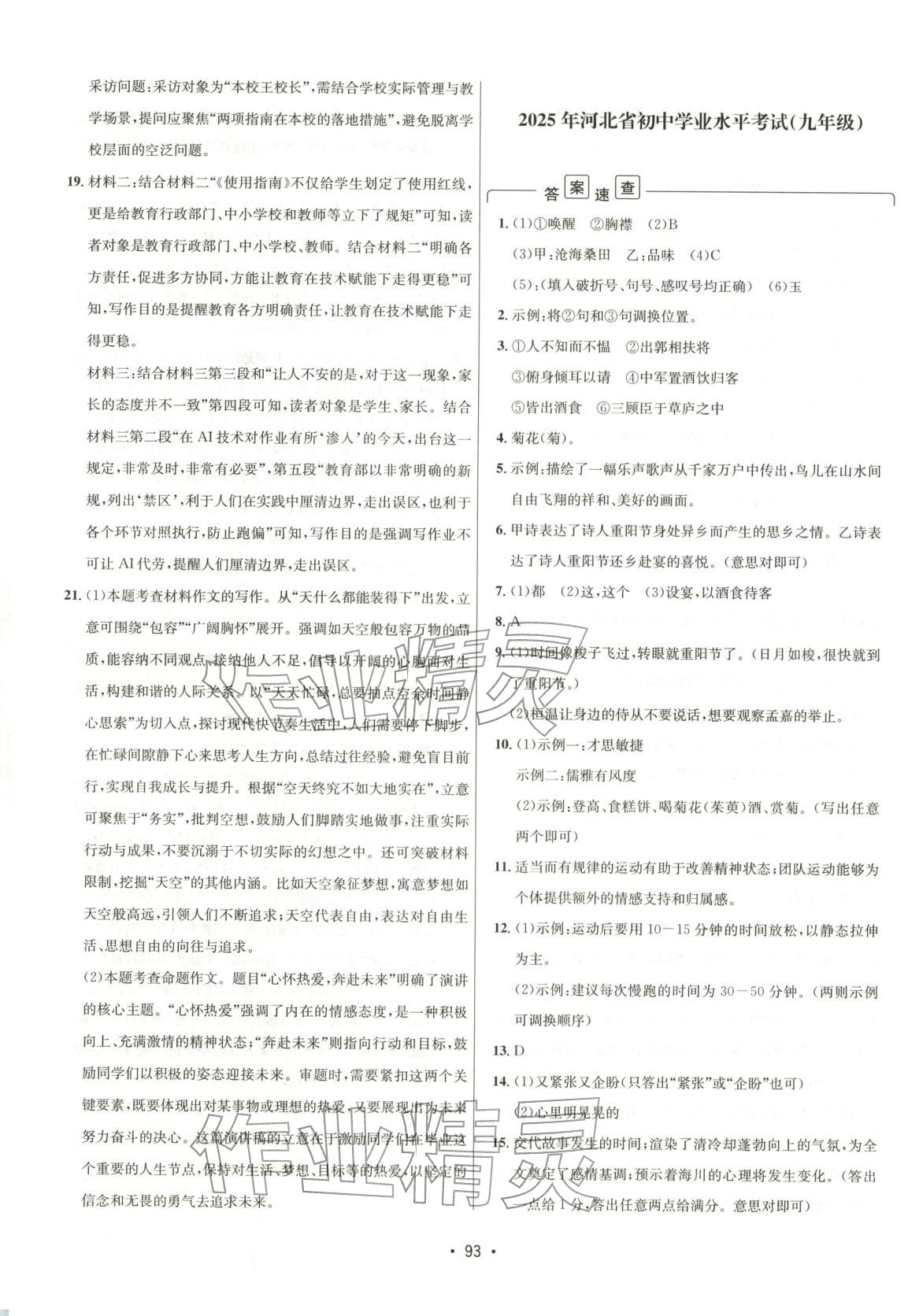 2026年中考真题汇编九年级语文 第9页