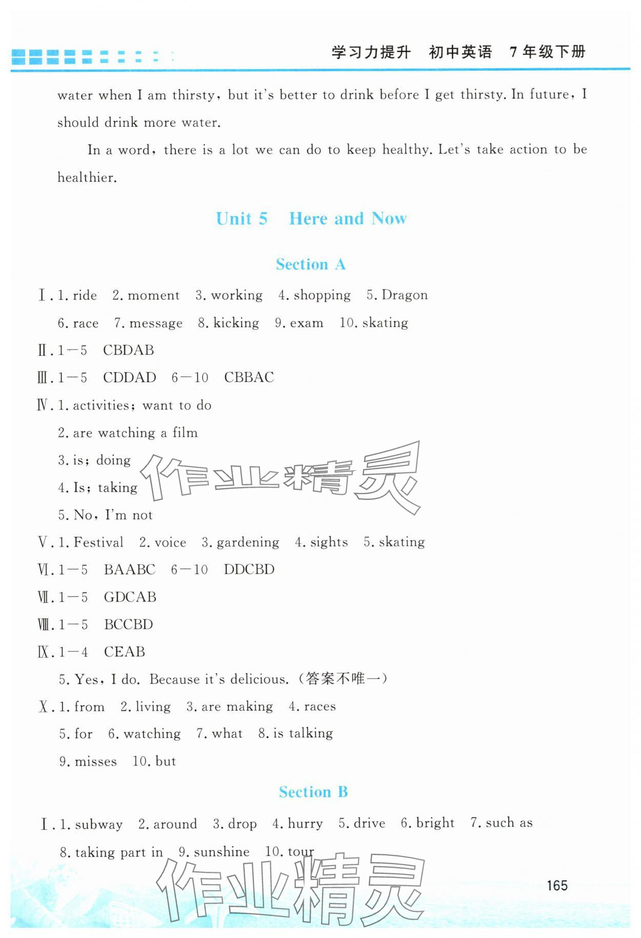 2025年學(xué)習(xí)力提升七年級英語下冊人教版 第7頁