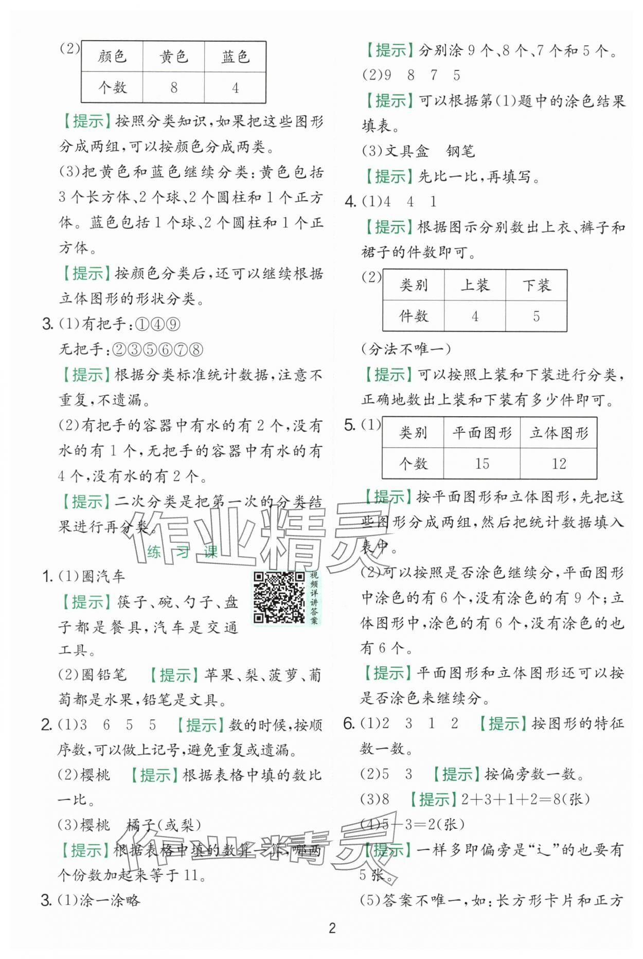 2025年实验班提优训练二年级数学上册人教版 参考答案第2页
