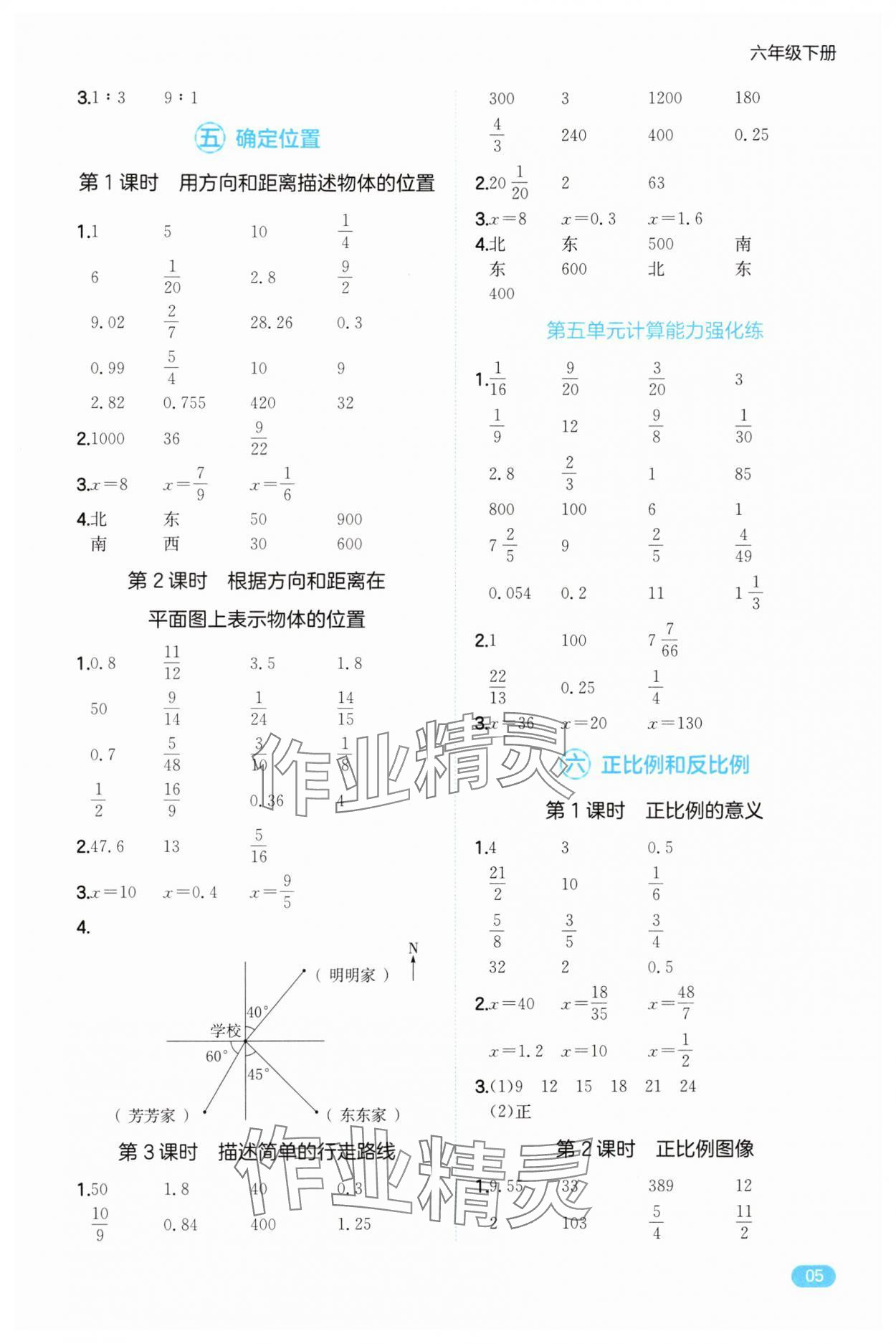 2025年一本計算能力訓(xùn)練六年級數(shù)學(xué)下冊蘇教版&nbsp;第5頁