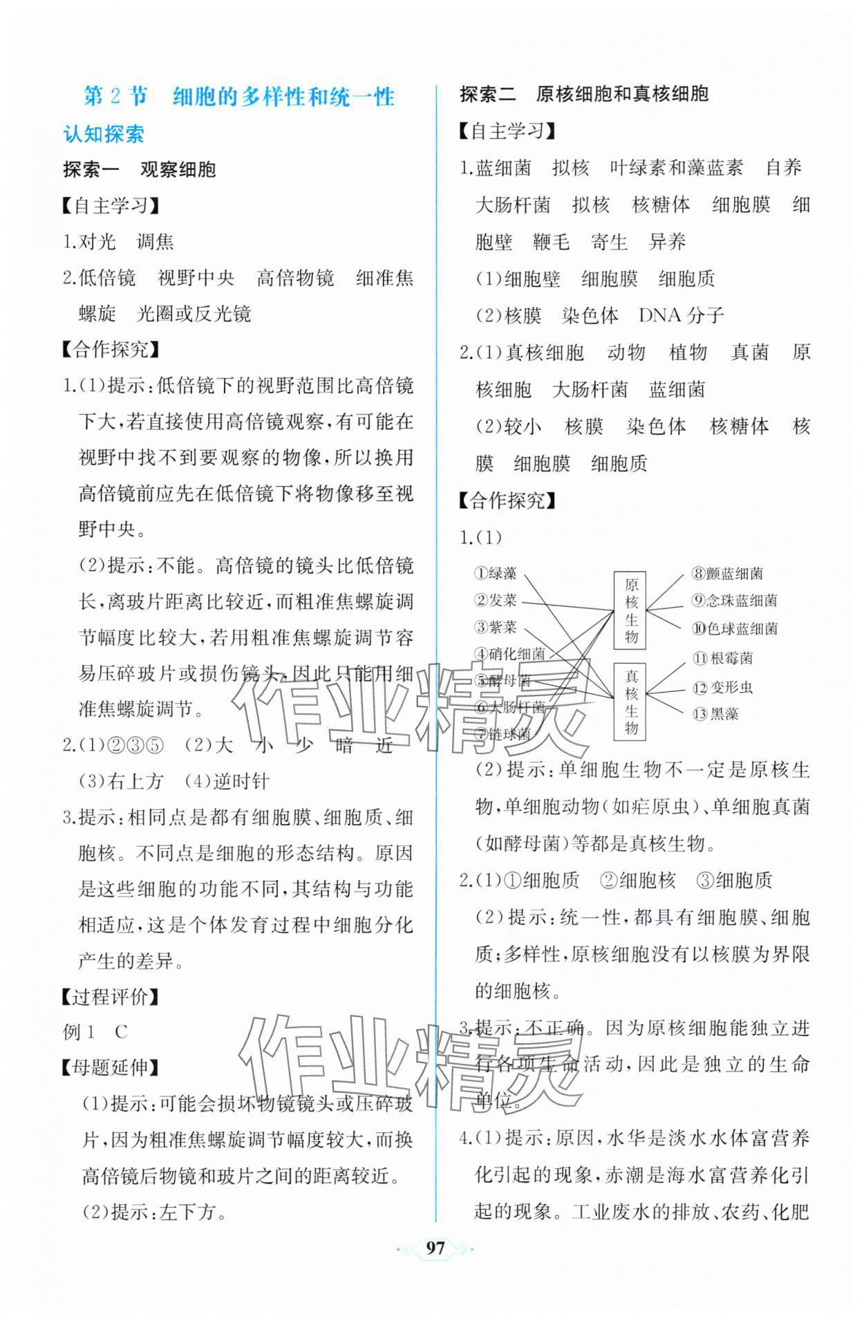 2023年同步解析與測(cè)評(píng)課時(shí)練人民教育出版社高中生物必修1人教版增強(qiáng)版 第3頁