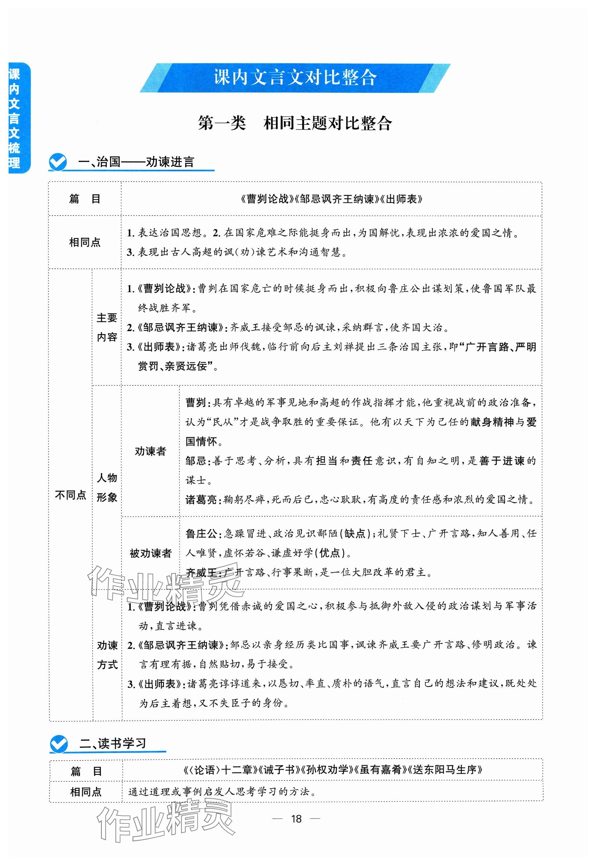 2024年學程先鋒中考總復習語文 參考答案第18頁