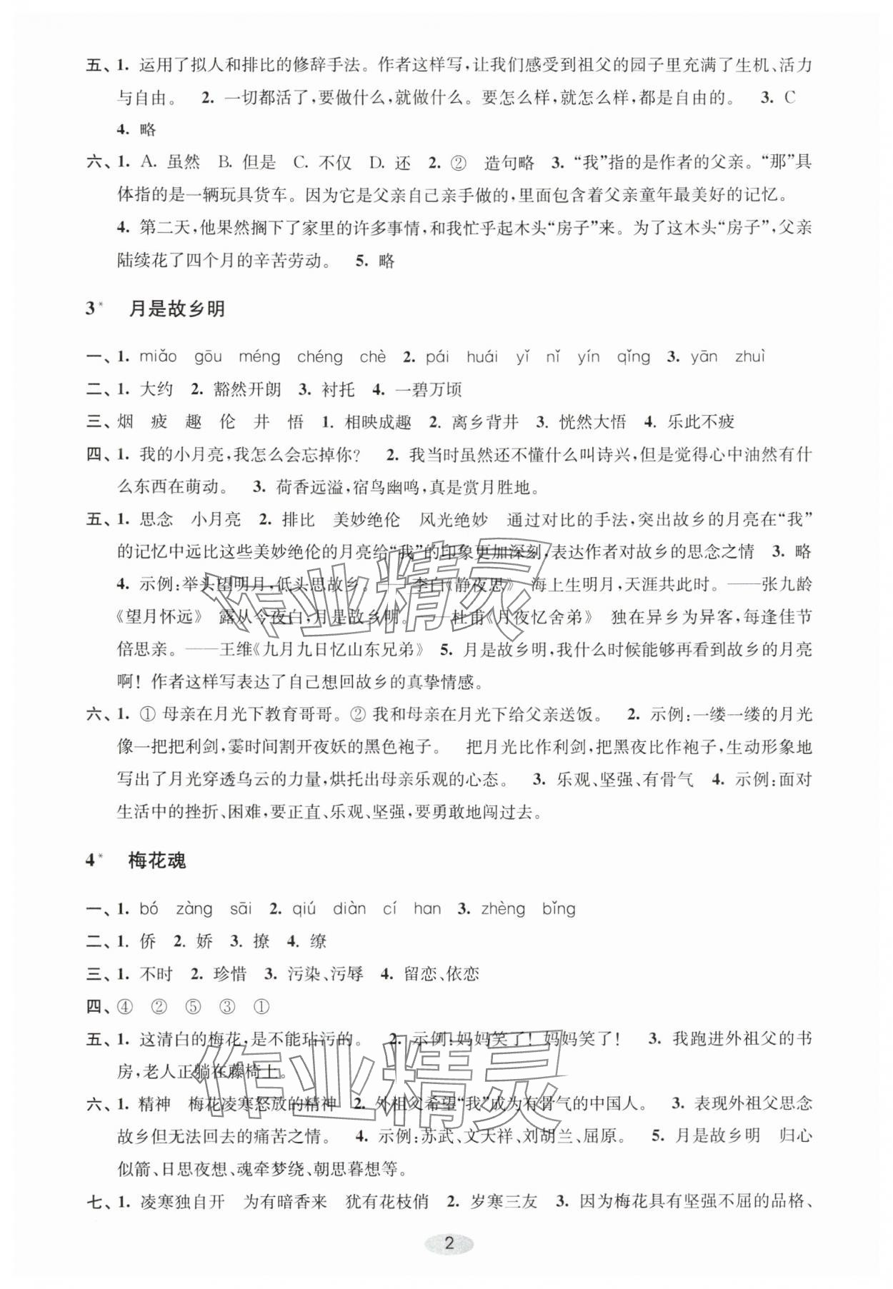 2024年關鍵能力進階五年級語文下冊人教版 第2頁