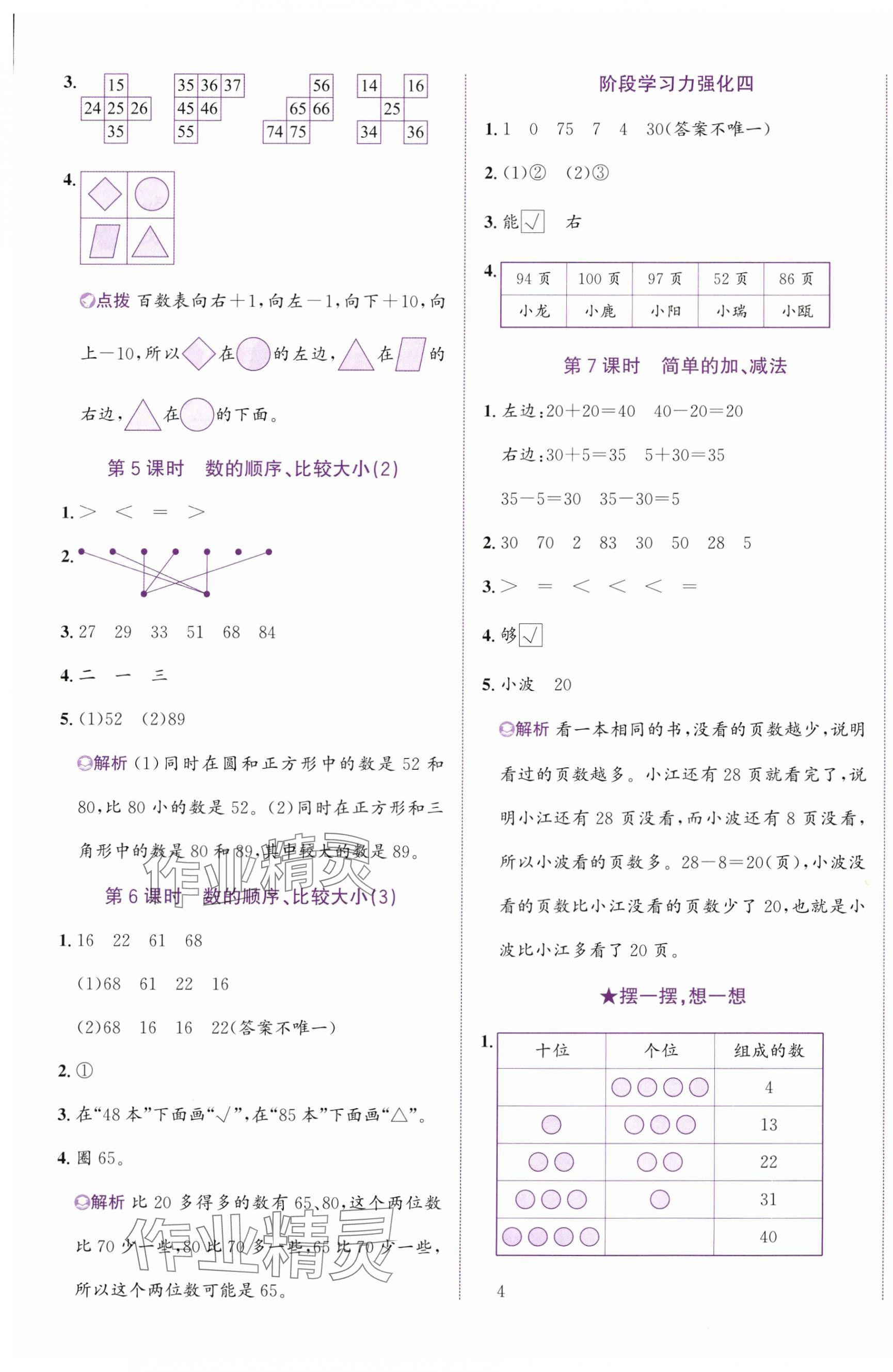 2025年奔跑吧少年一年級數學下冊人教版 第5頁