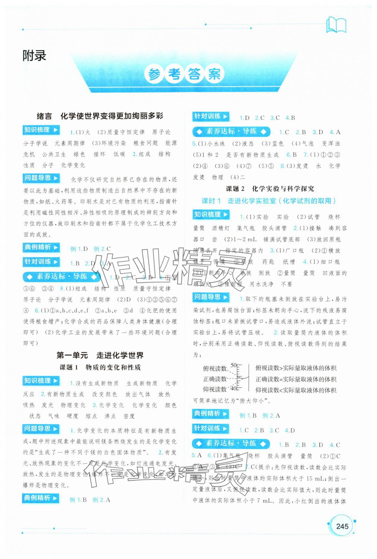 2024年新課程學(xué)習(xí)與測評同步學(xué)習(xí)九年級化學(xué)全一冊人教版 第1頁