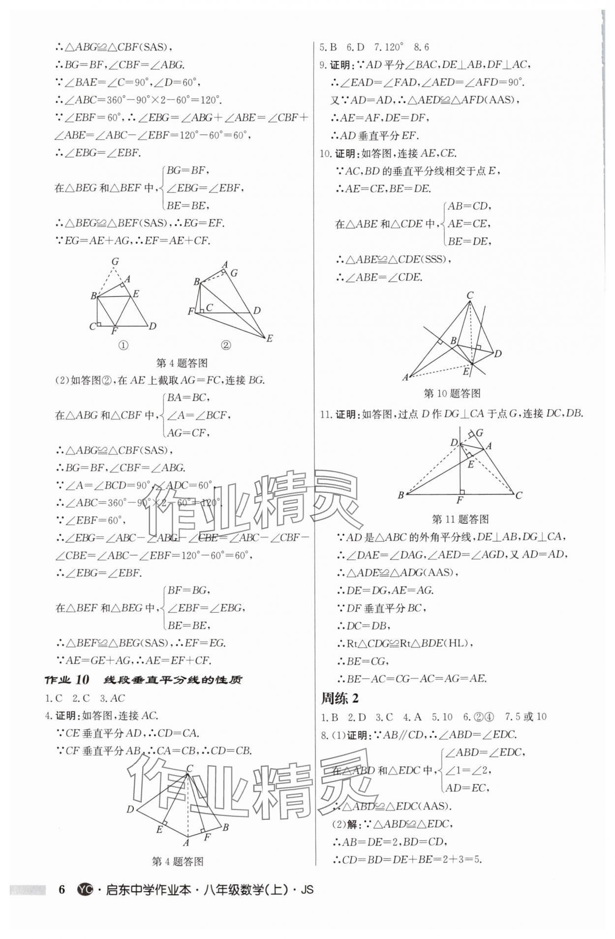 2025年啟東中學作業(yè)本八年級數(shù)學上冊蘇科版鹽城專版 第6頁
